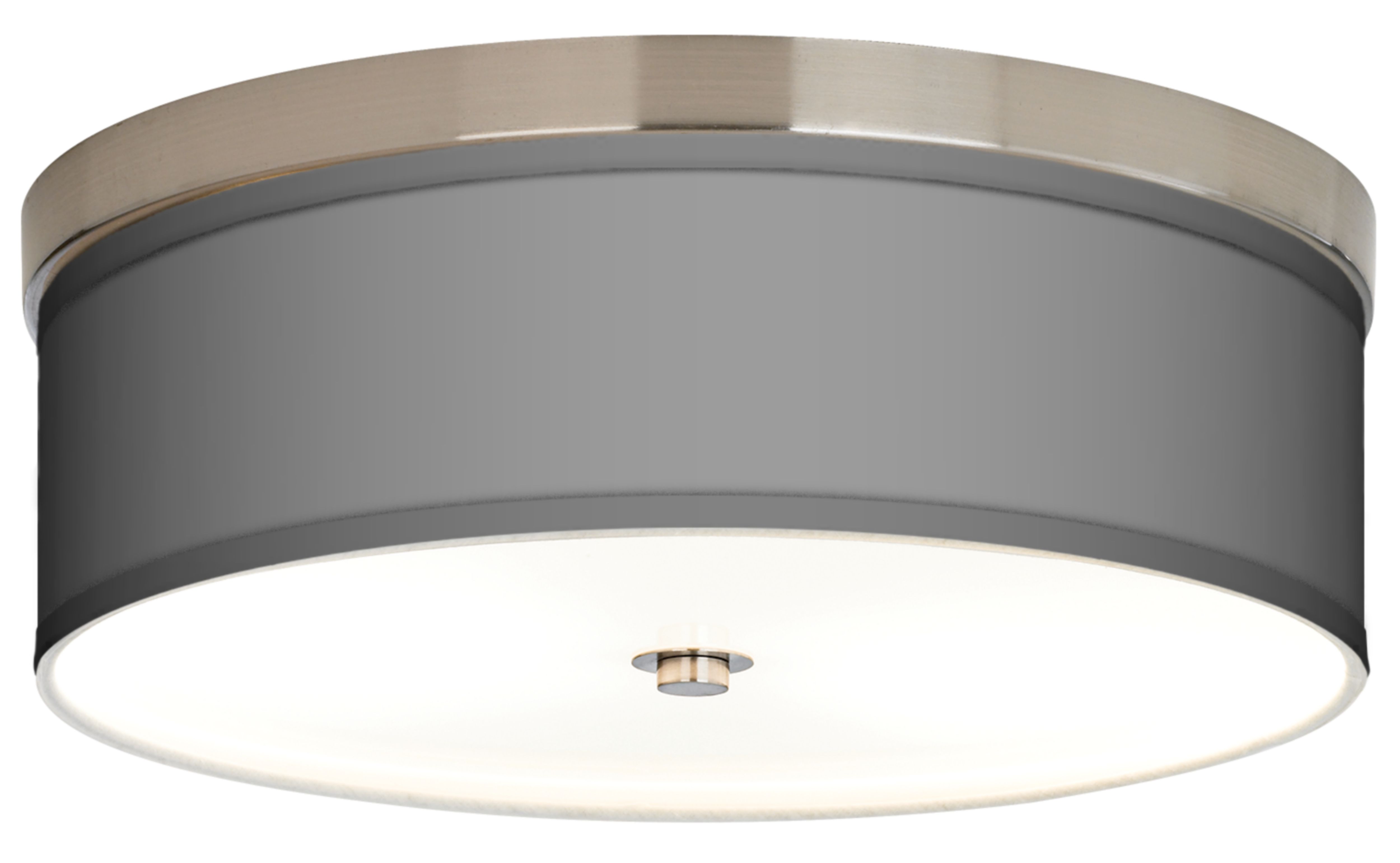 Nickel Finish Energy Efficient 14" Wide Ceiling Light
