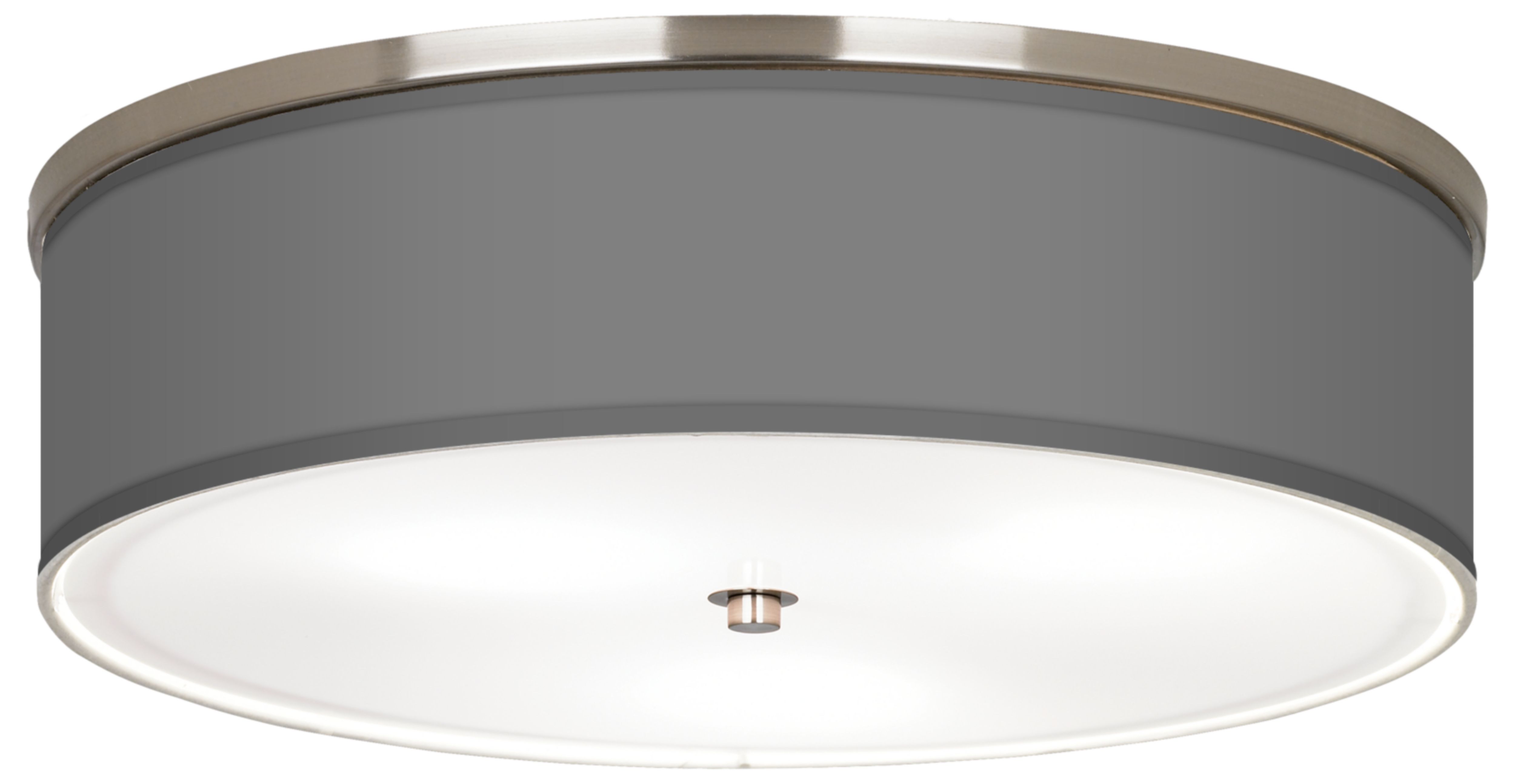 Nickel Finish Energy Efficient 20 1/4" Wide Ceiling Light