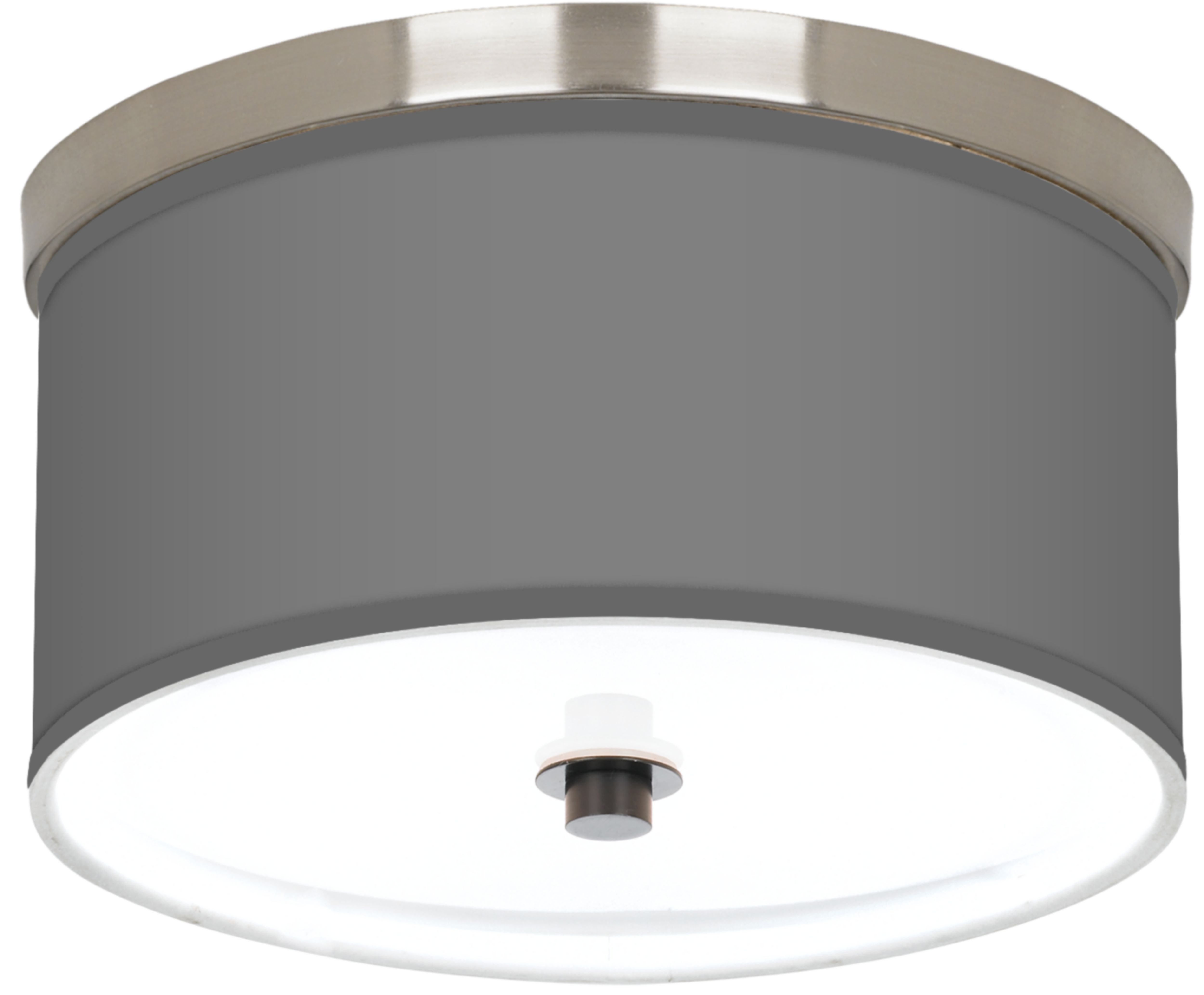 Brushed Nickel Finish 10 1/4" Wide Ceiling Light