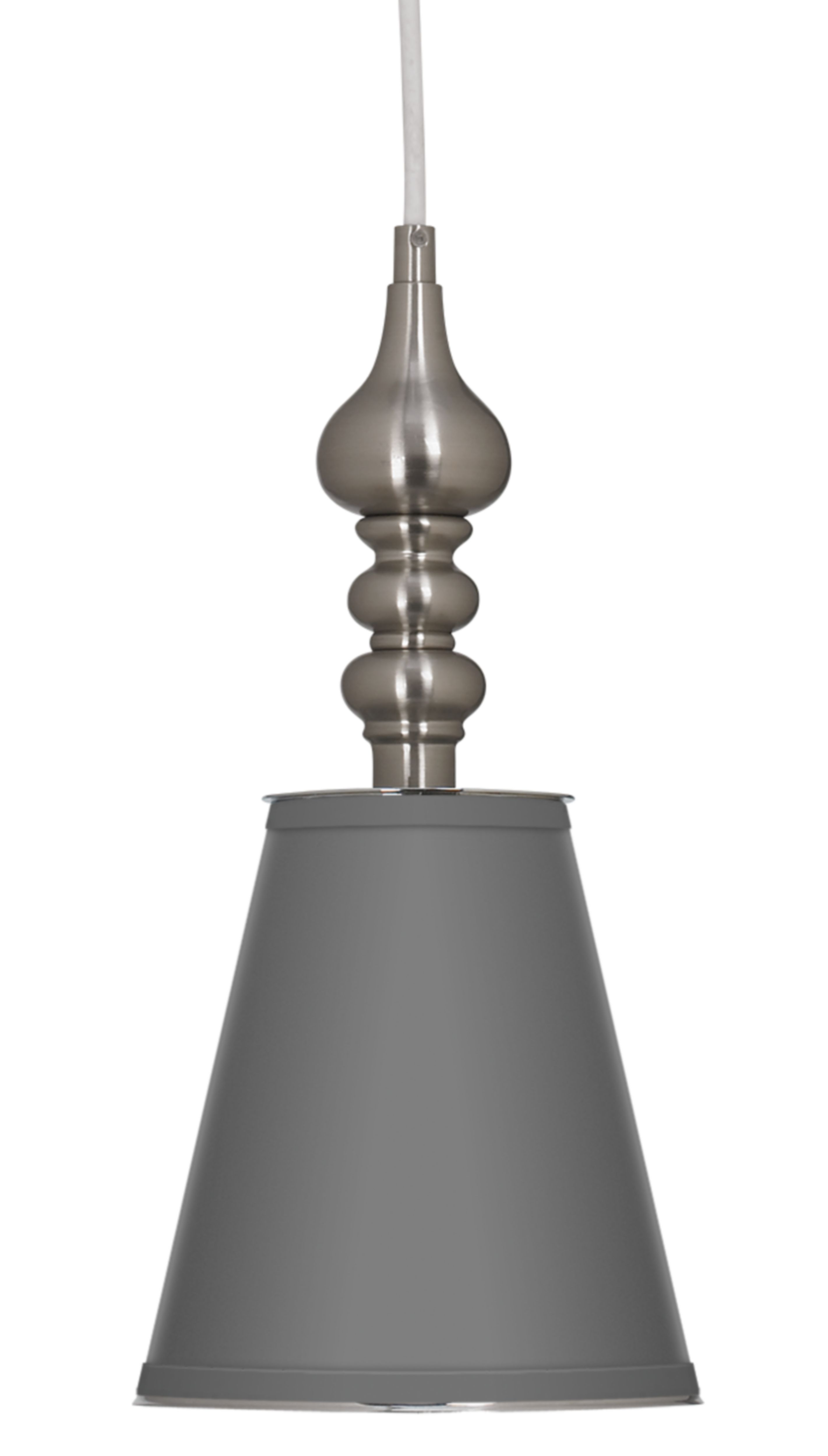 Brushed Steel Finish 7 1/2" Wide Mini Pendant