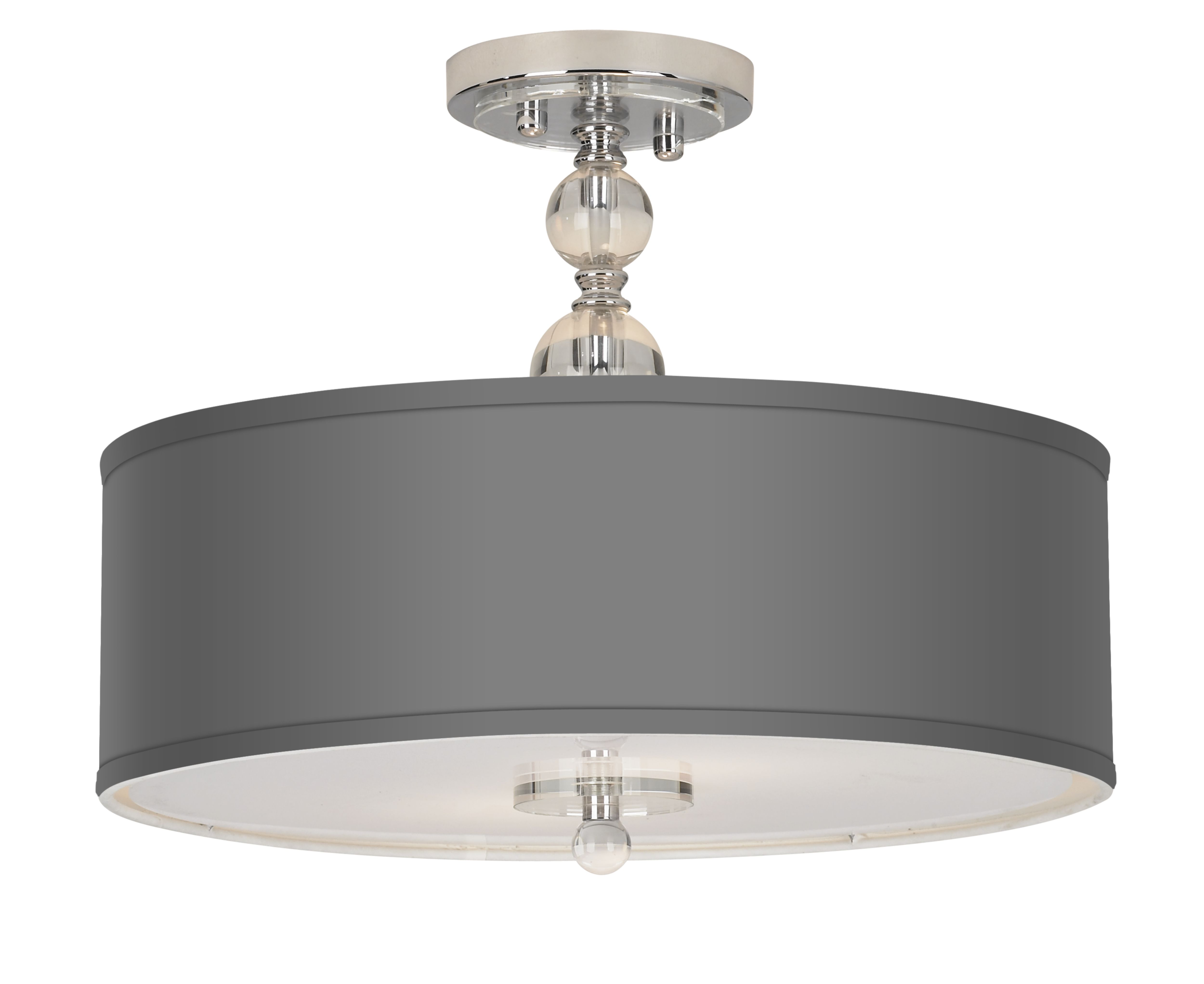 Giclee 16" Wide Semi-Flush Ceiling Light
