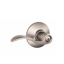 Schlage Accent Left Right Satin Nickel Privacy Door Lever
