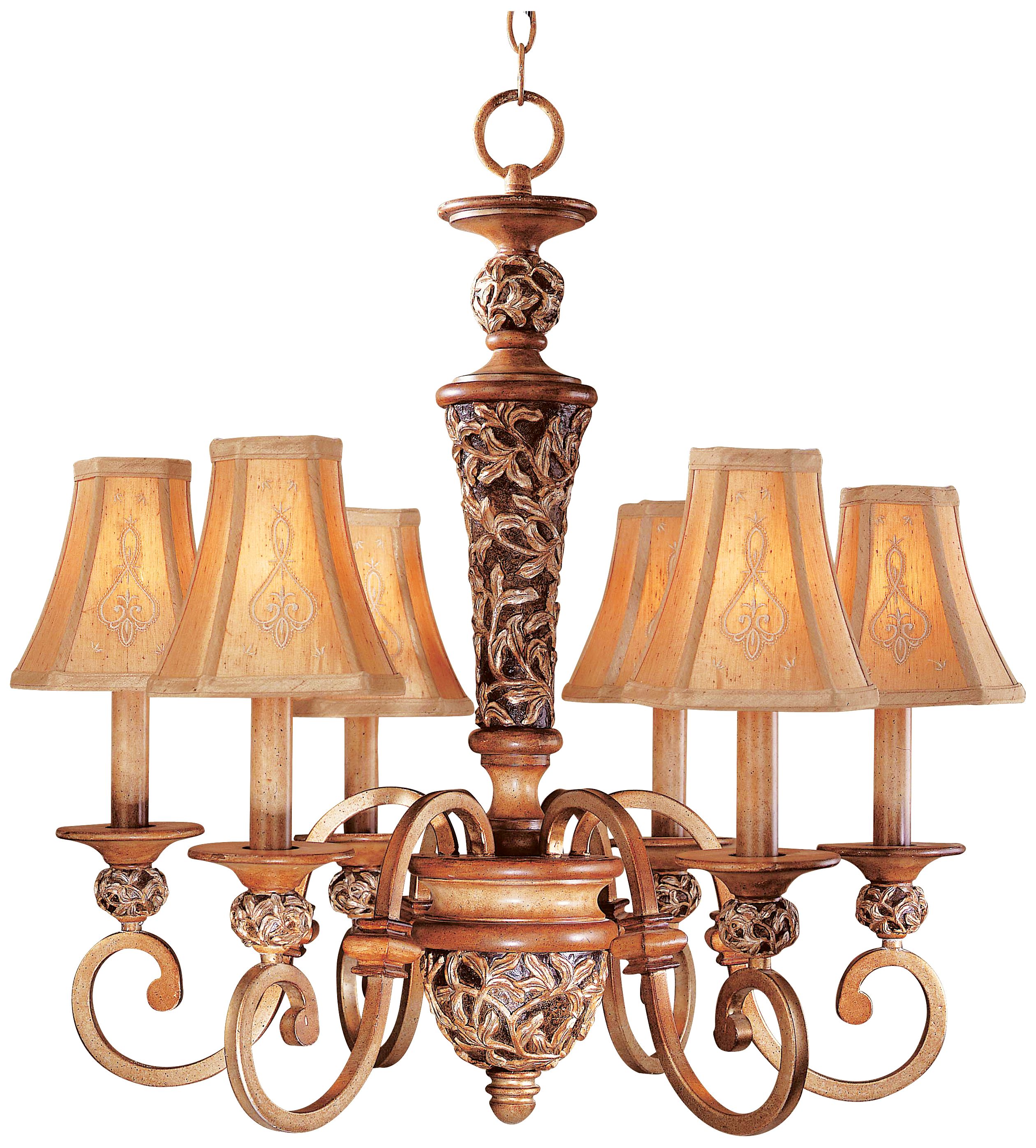 Jessica McClintock's Salon Grand Six Light Chandelier