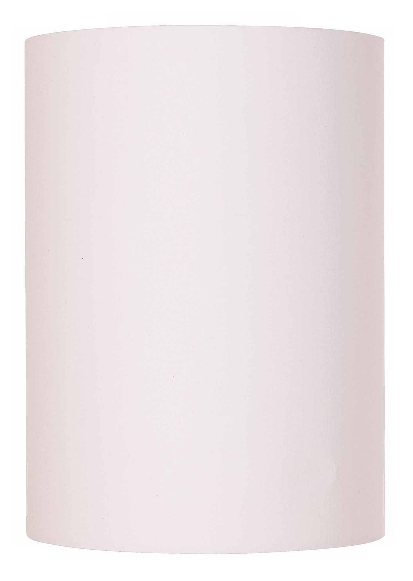 White Cotton Drum Cylinder Shade 8x8x11 (Spider)