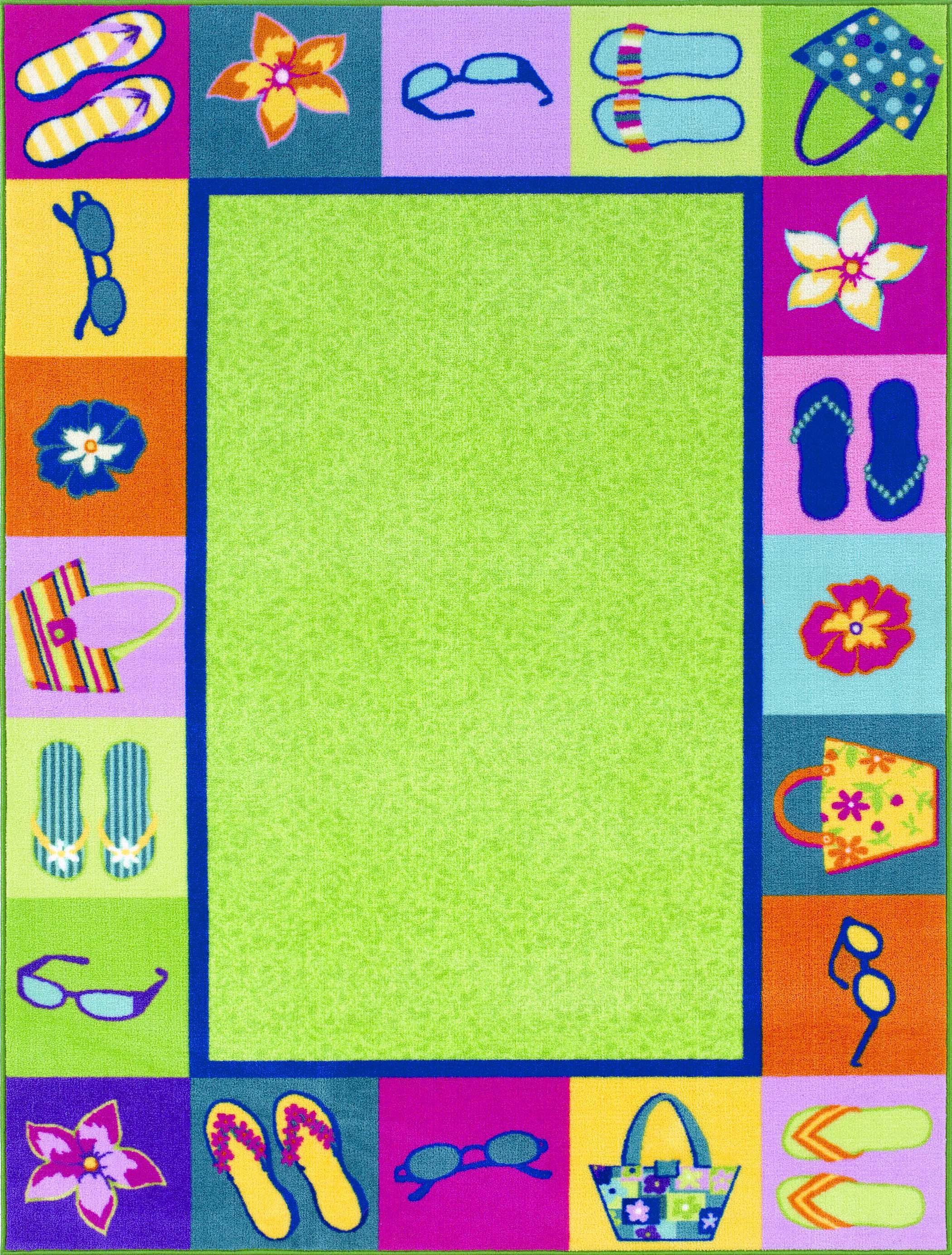 Sunglasses and Sandals Area Rug