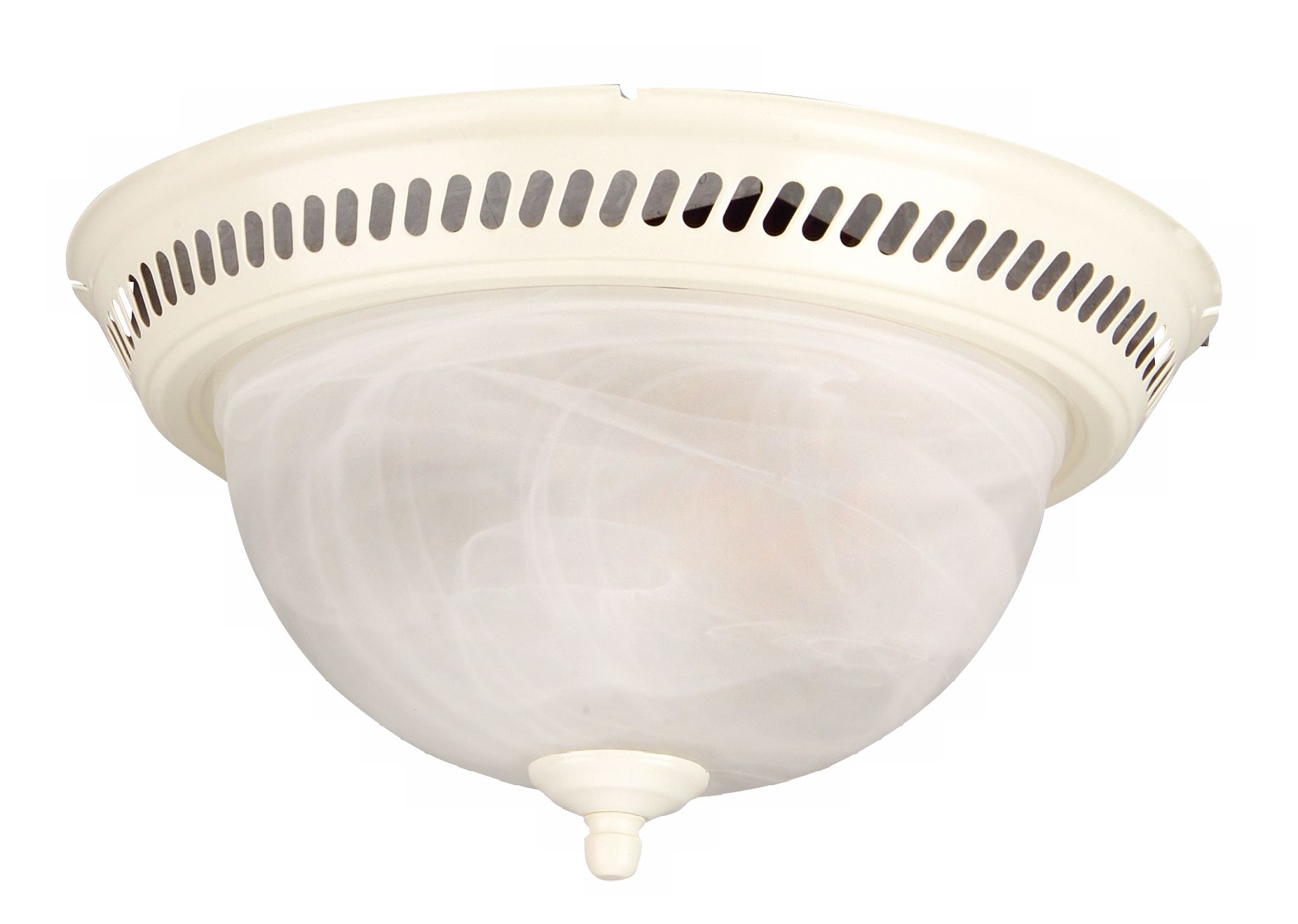 Tieber White Frame and Swirl Glass Lighted Bathroom Fan