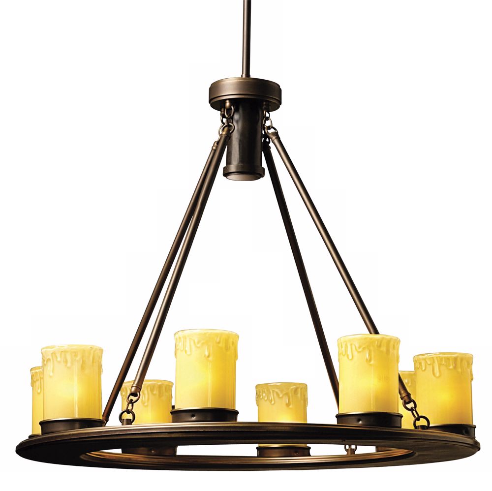 Mission Bronze Low Voltage Outdoor Chandelier
