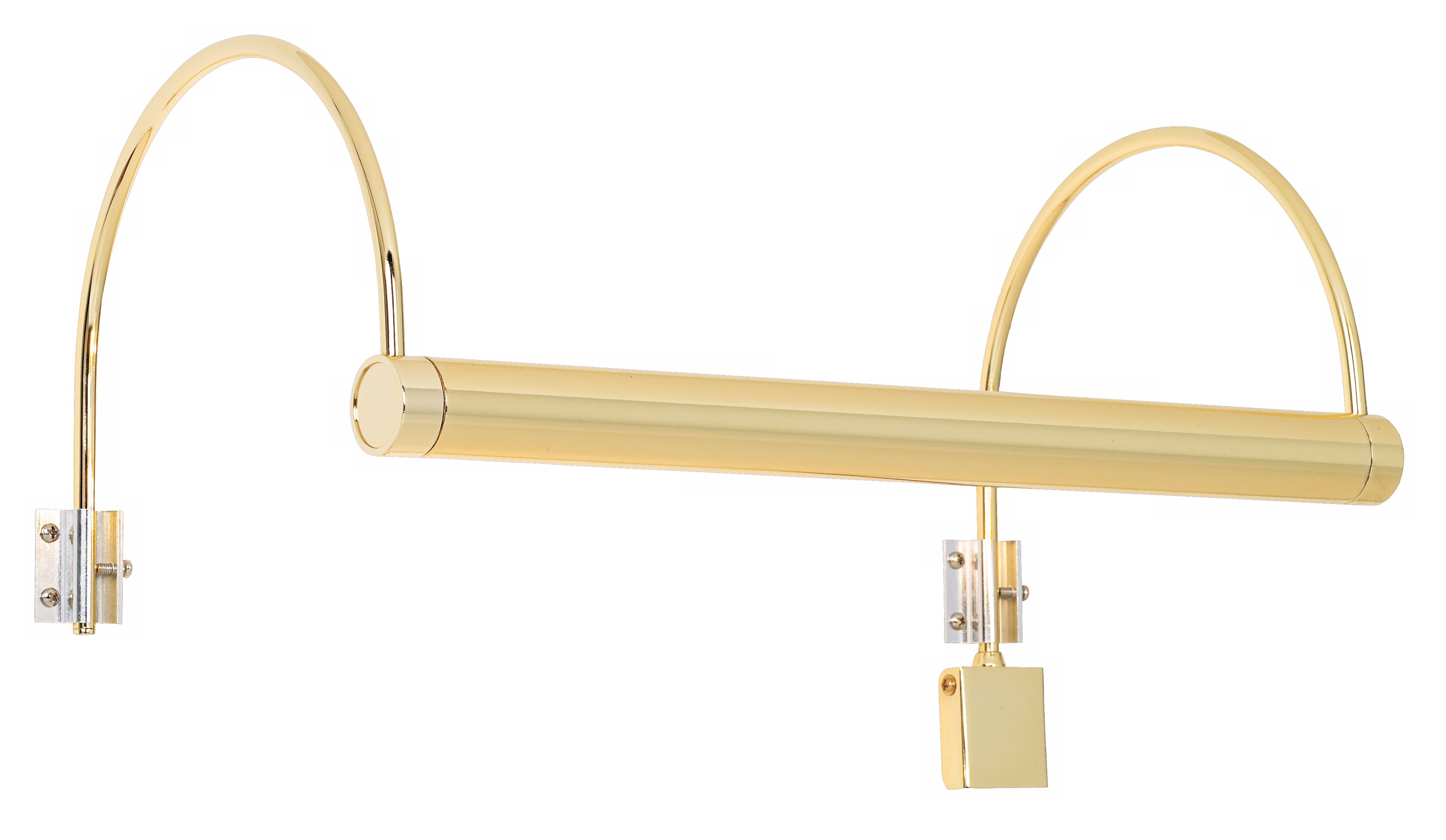 Modern Polished Brass 16" Wide Direct Wire Picture Light