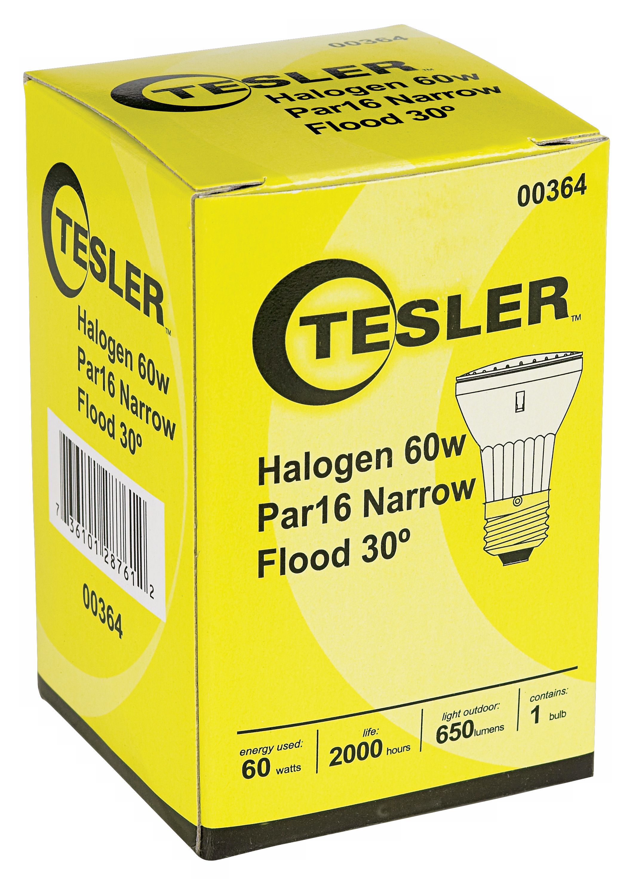 Tesler PAR16 Halogen 60 Watt Narrow Flood-30 Light Bulb