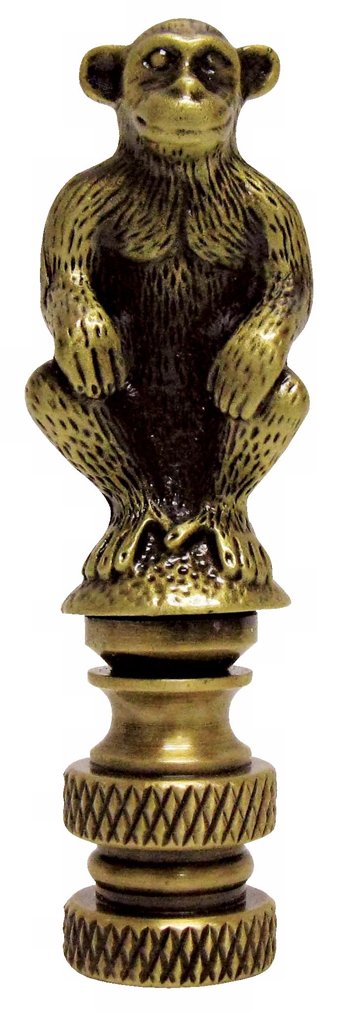 Mini Monkey Antique Metal Finial