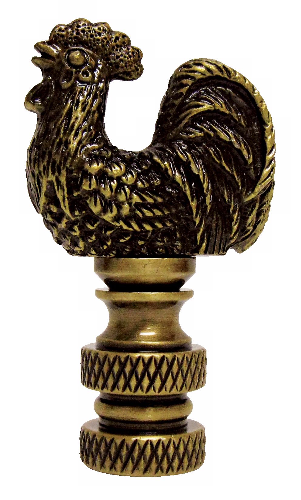 Mini Rooster Antique Metal Finial