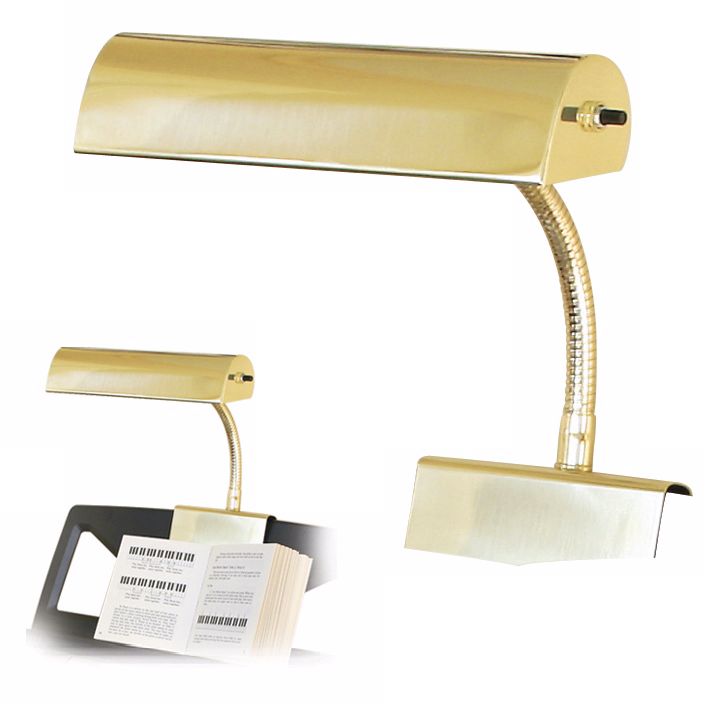 House of Troy Polished Brass Finish Grand Piano Lamp