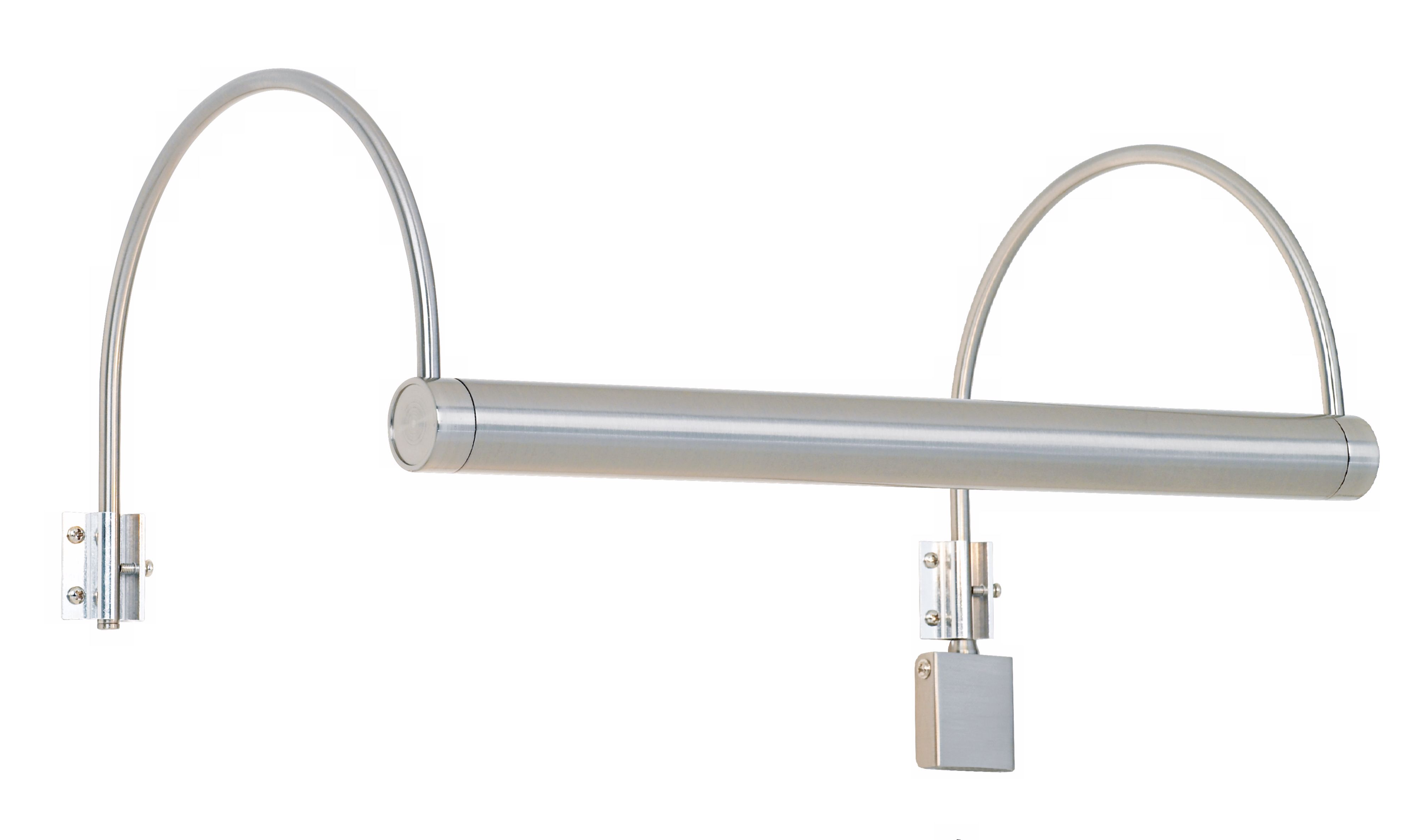 Modern Satin Nickel 16" Wide Plug-in Picture Light