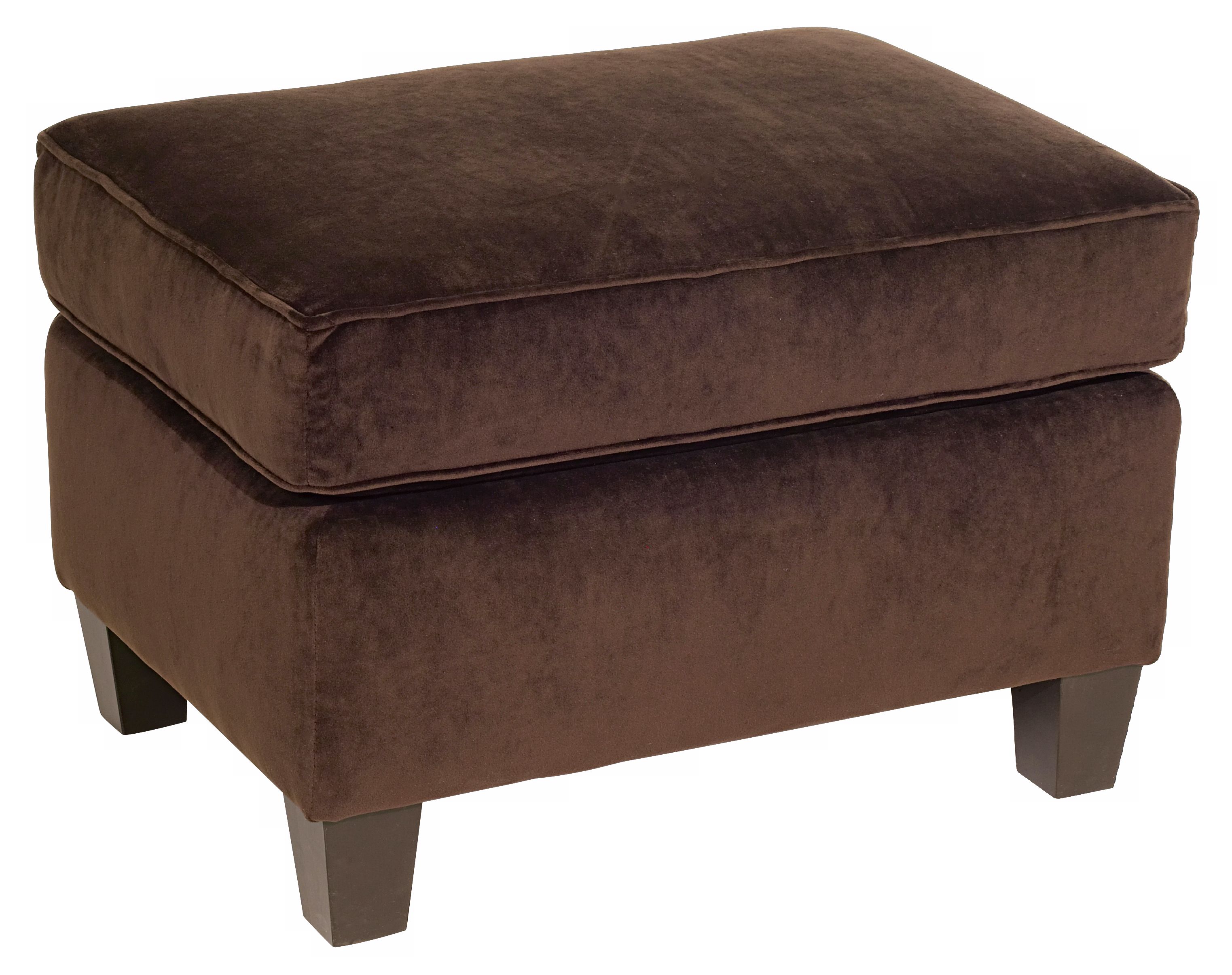 Chocolate Velvet Bella Ottoman
