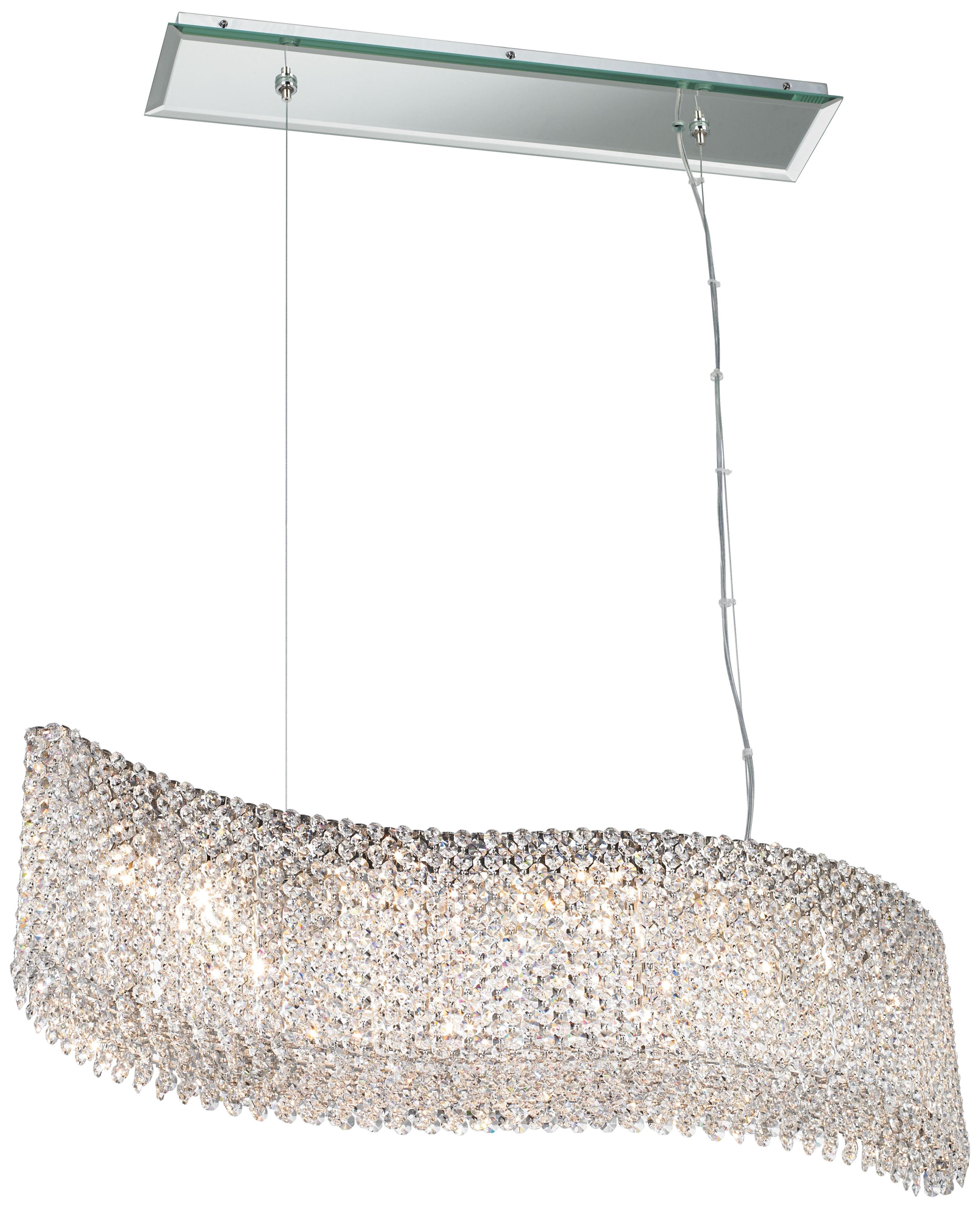 Schonbek Refrax Wave Crystal Pendant