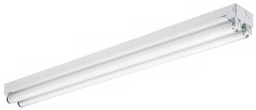 White Finish 48" Wide Fluorescent Strip