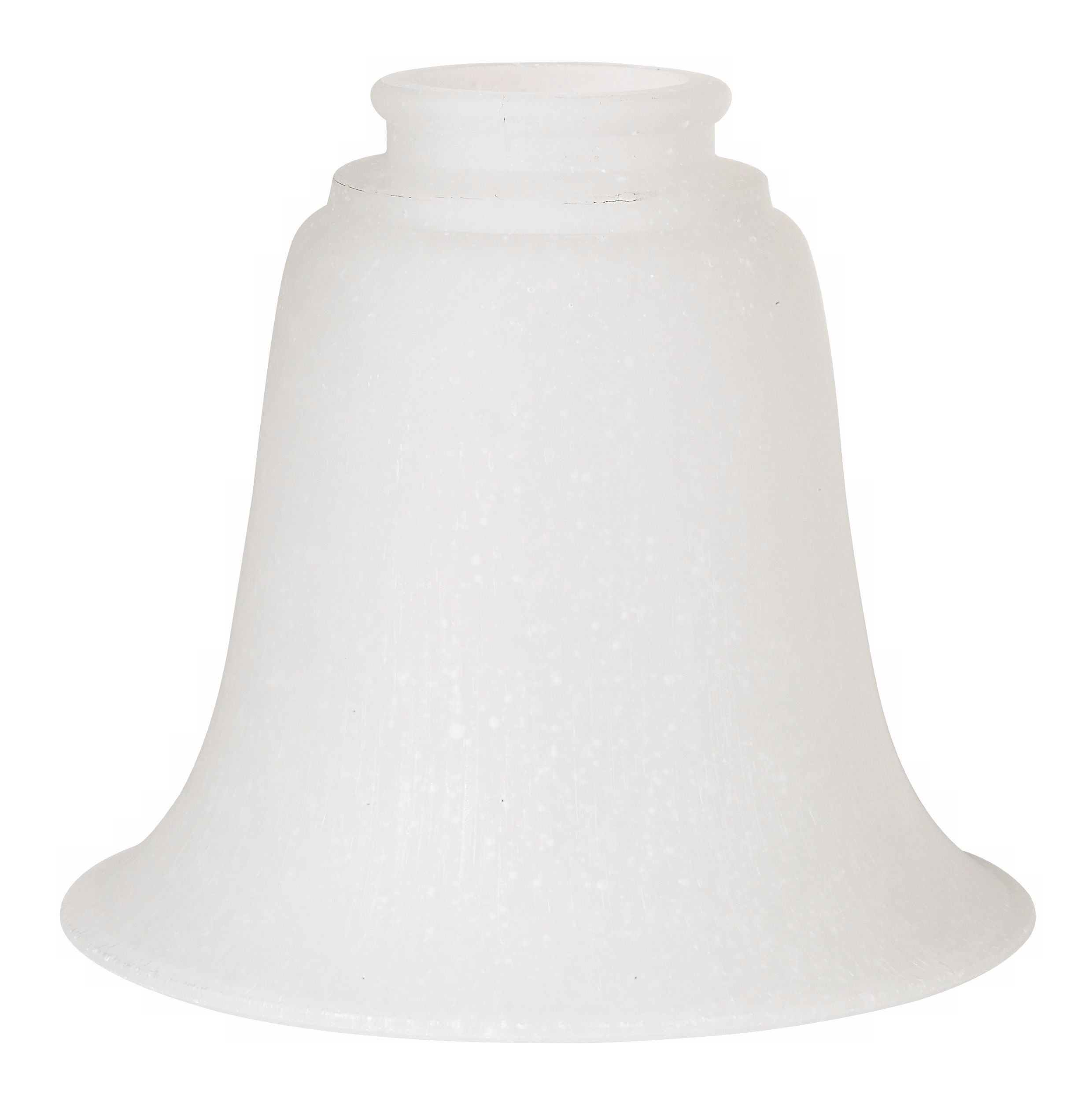2 1/4" Fitter Set of 4 Frosted Seedy Glass Shades