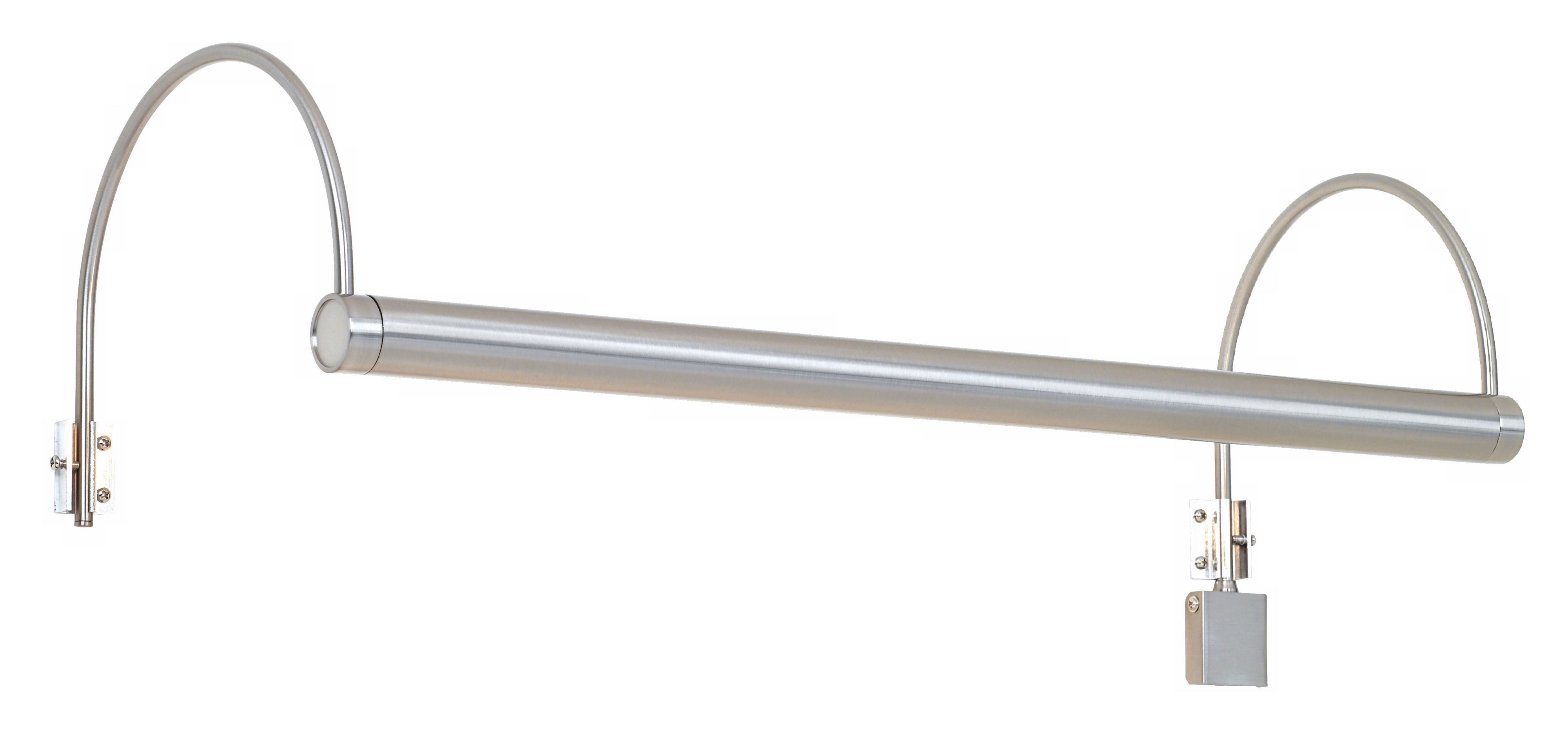 Modern Satin Nickel 24" Wide Plug-in Picture Light