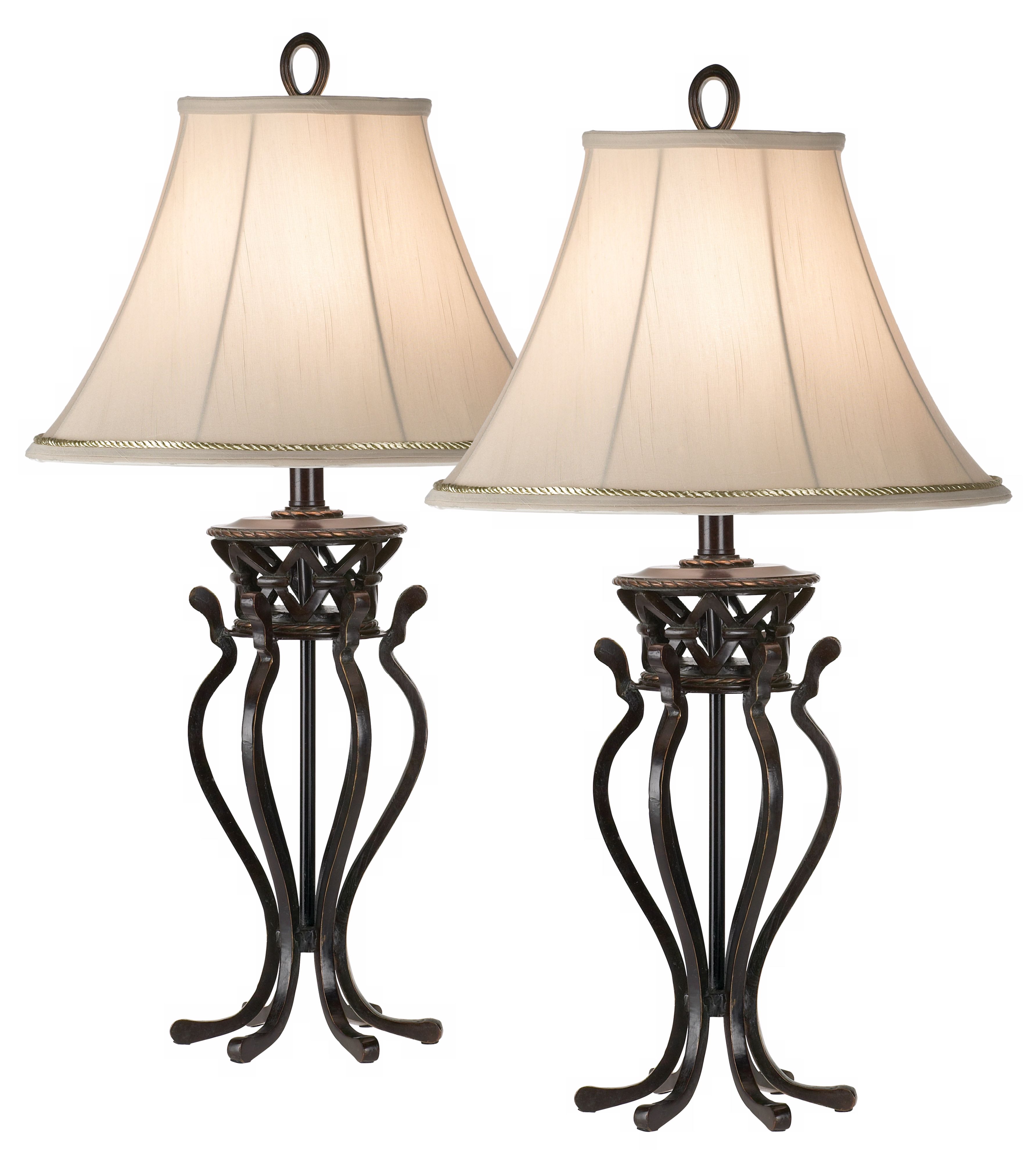 Set of Two Kathy Ireland Helsinki Palace Table Lamps