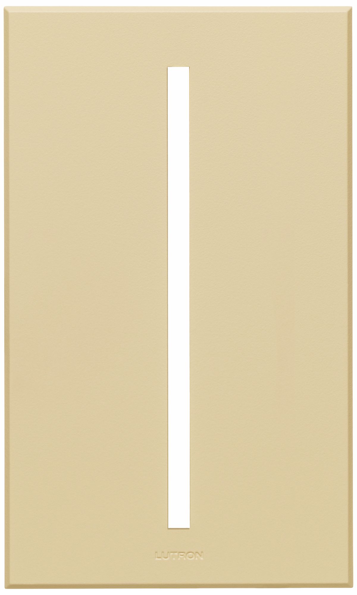 Lutron Vierti Beige Single Gang Screwless Faceplate