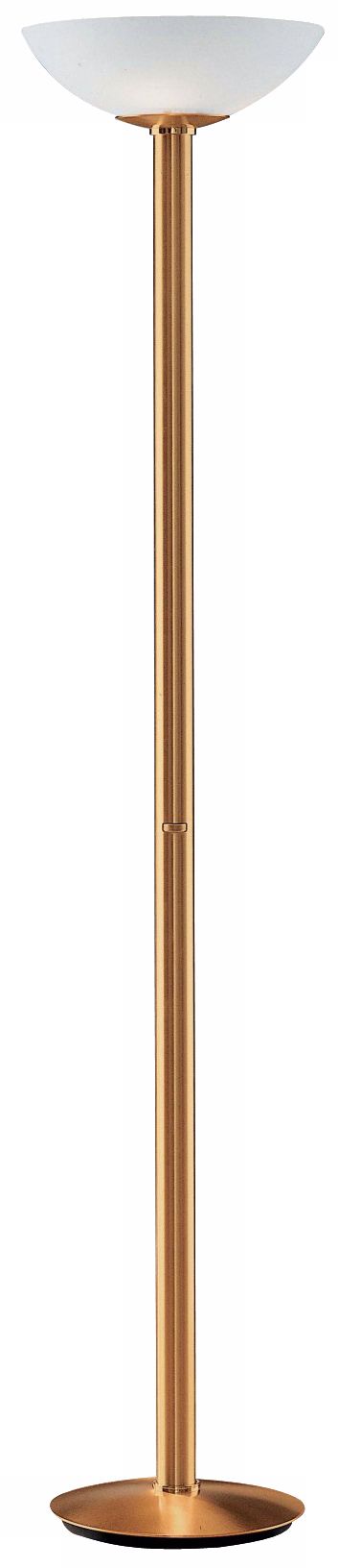 Holtkoetter Antique Brass Torchiere Floor Lamp