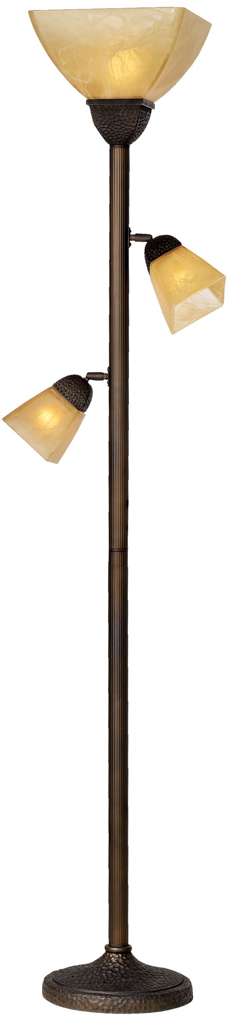 Champagne Glass Torchiere Floor Lamp