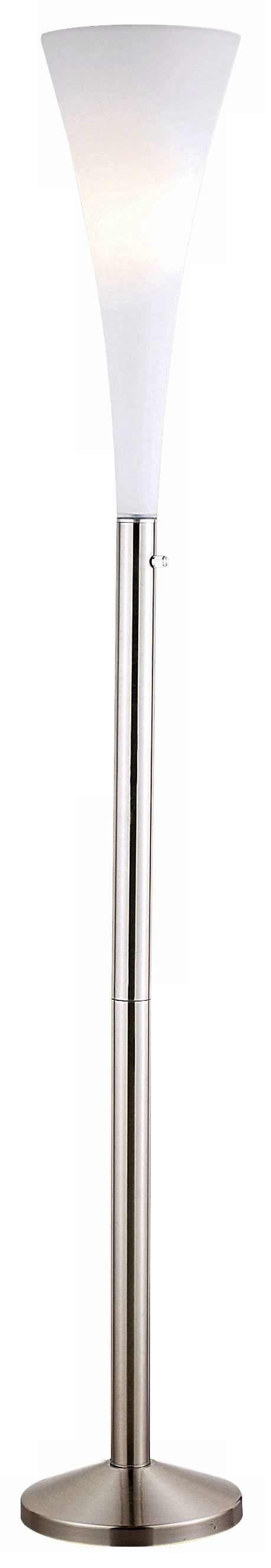 Mimosa White Glass Floor Lamp