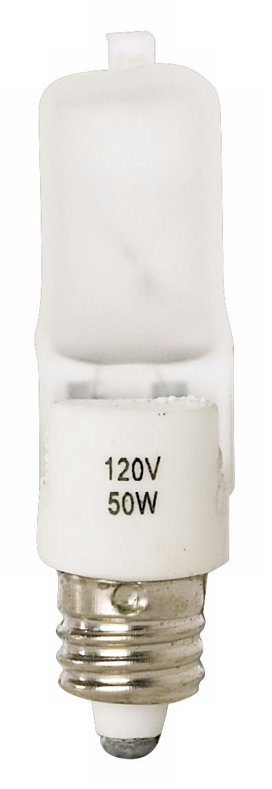 Tesler 50 Watt Mini Can Short Frosted Halogen Light Bulb
