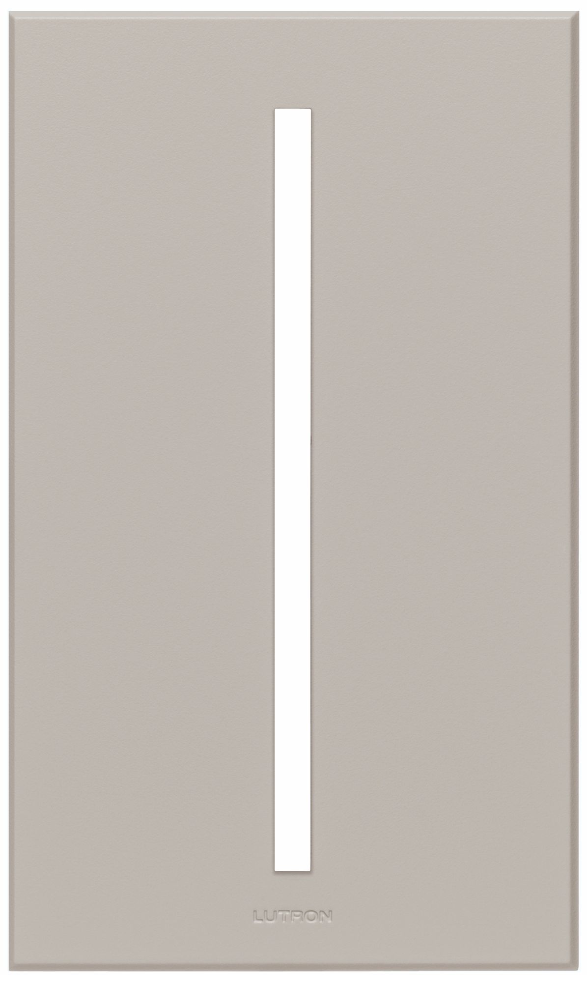 Lutron Vierti Gray Single Gang Screwless Faceplate