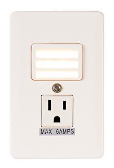 Louvered Recessed LED Night Light 02022