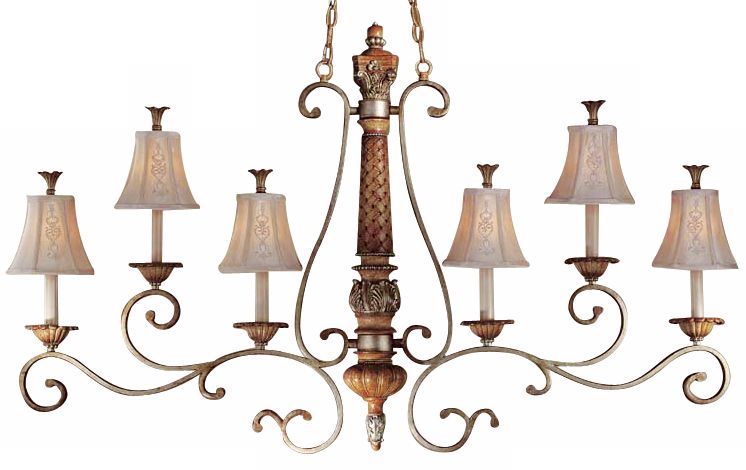 Treville Collection Six Light Island Chandelier