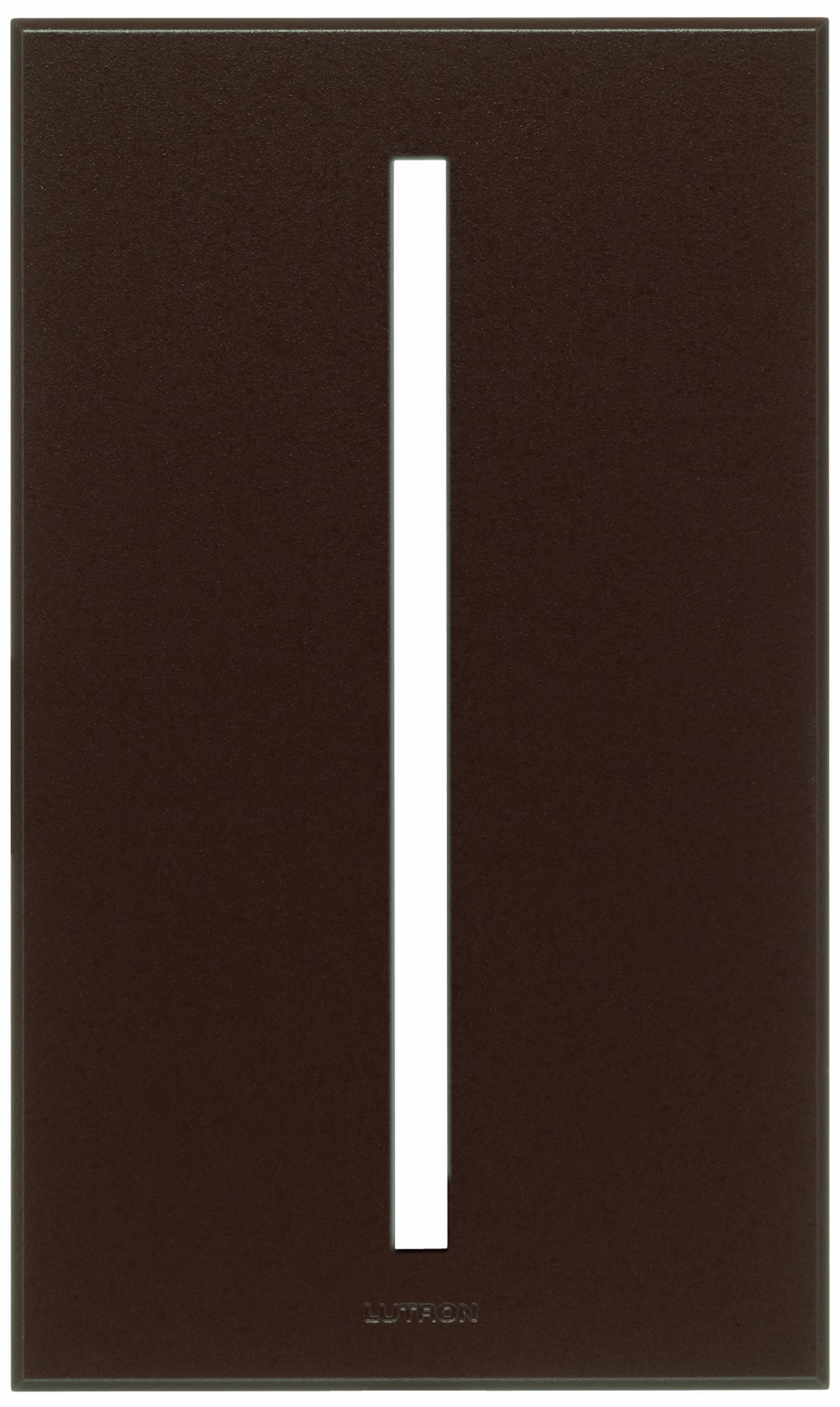 Lutron Vierti Brown Single Gang Screwless Faceplate