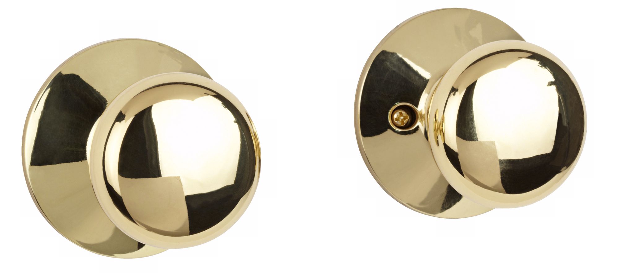 Plymouth Bright Brass Passage Schlage Door Knobs