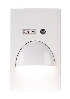 Hooded White Finish Xenon Night Light 02083