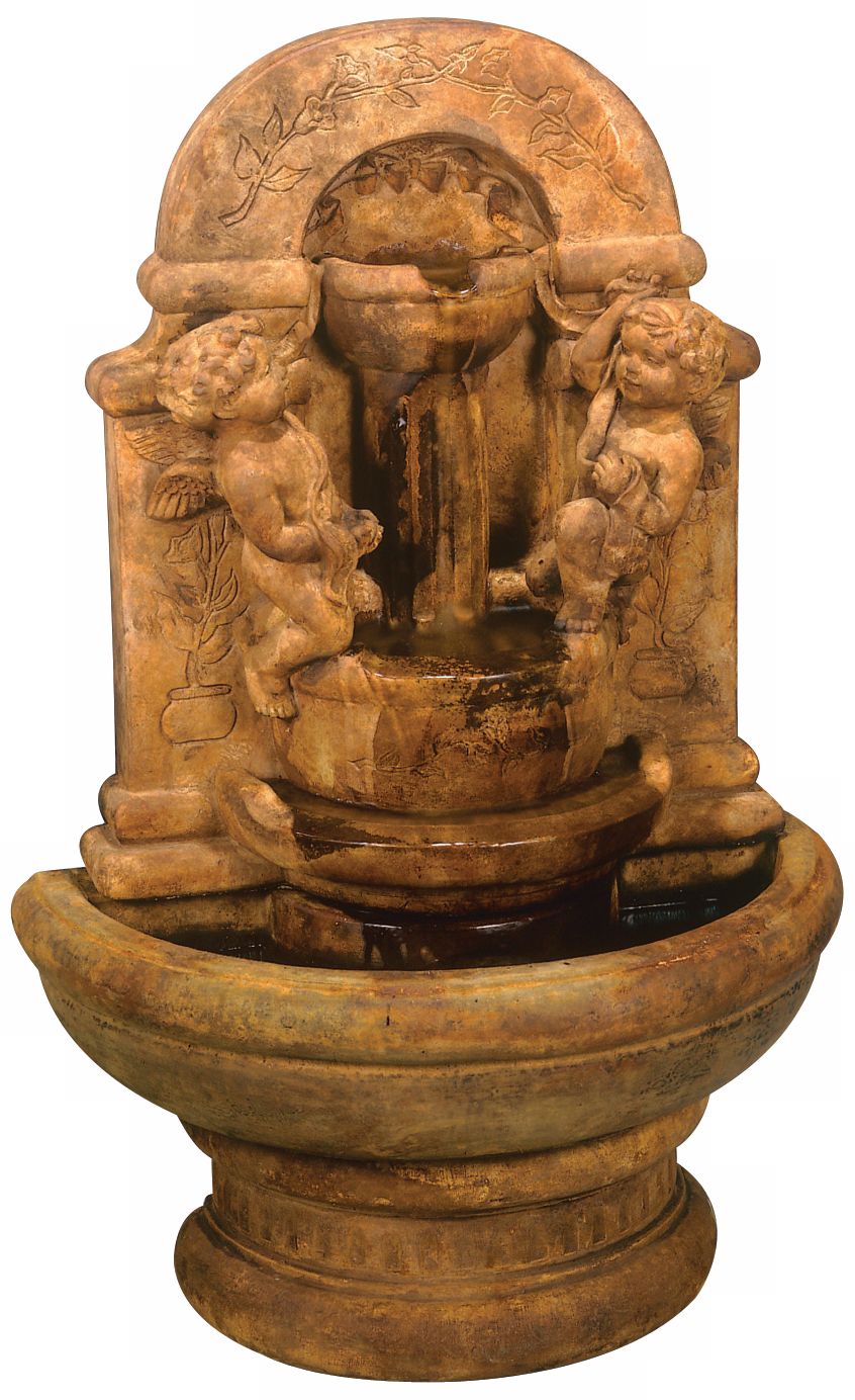 Henri Studios Cherubs Arch Flatwall Fountain