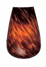 Lacrima Collection 10" High ADA Espresso Wall Sconce