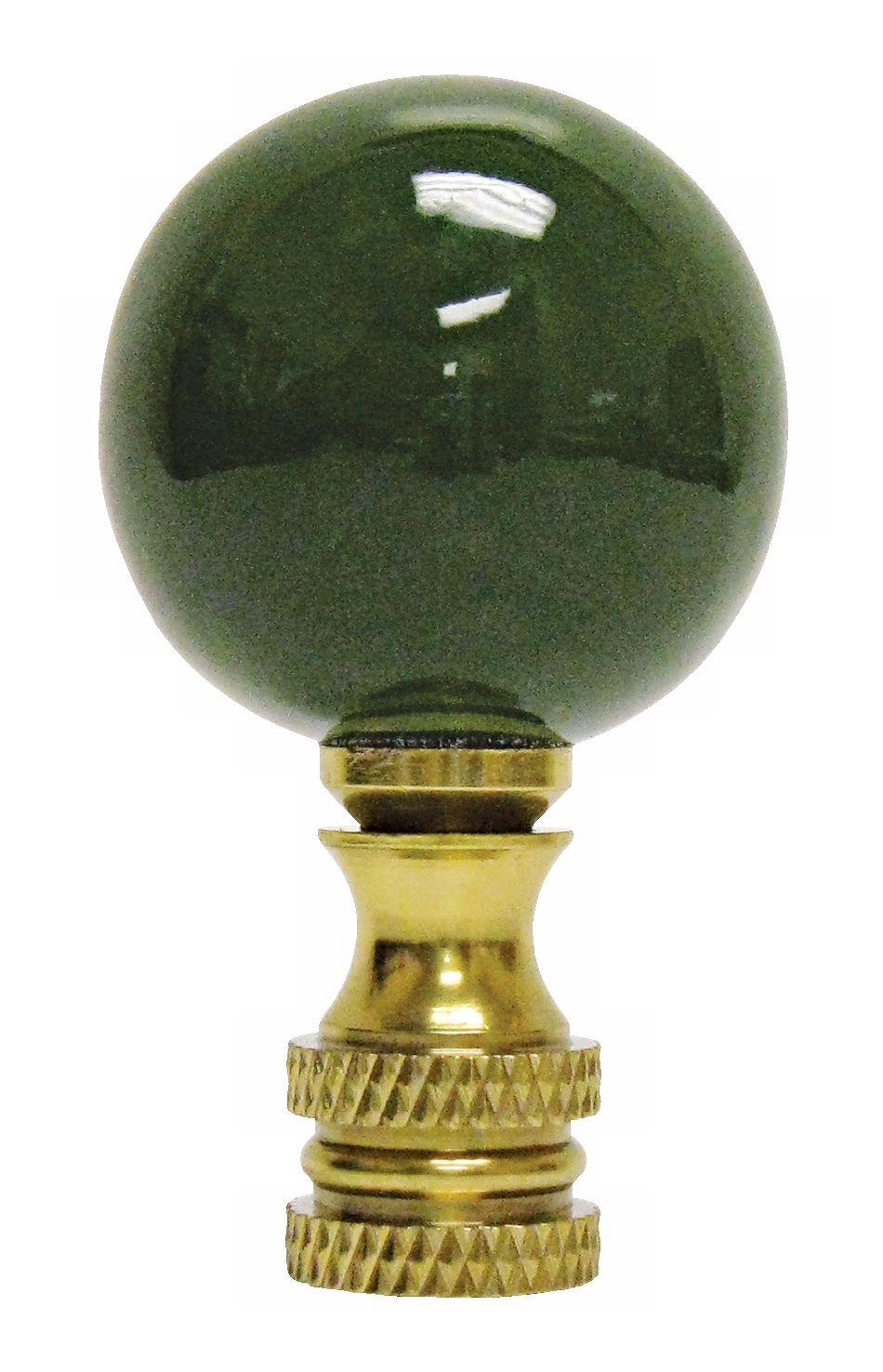 Hunter Green Ceramic Ball Finial