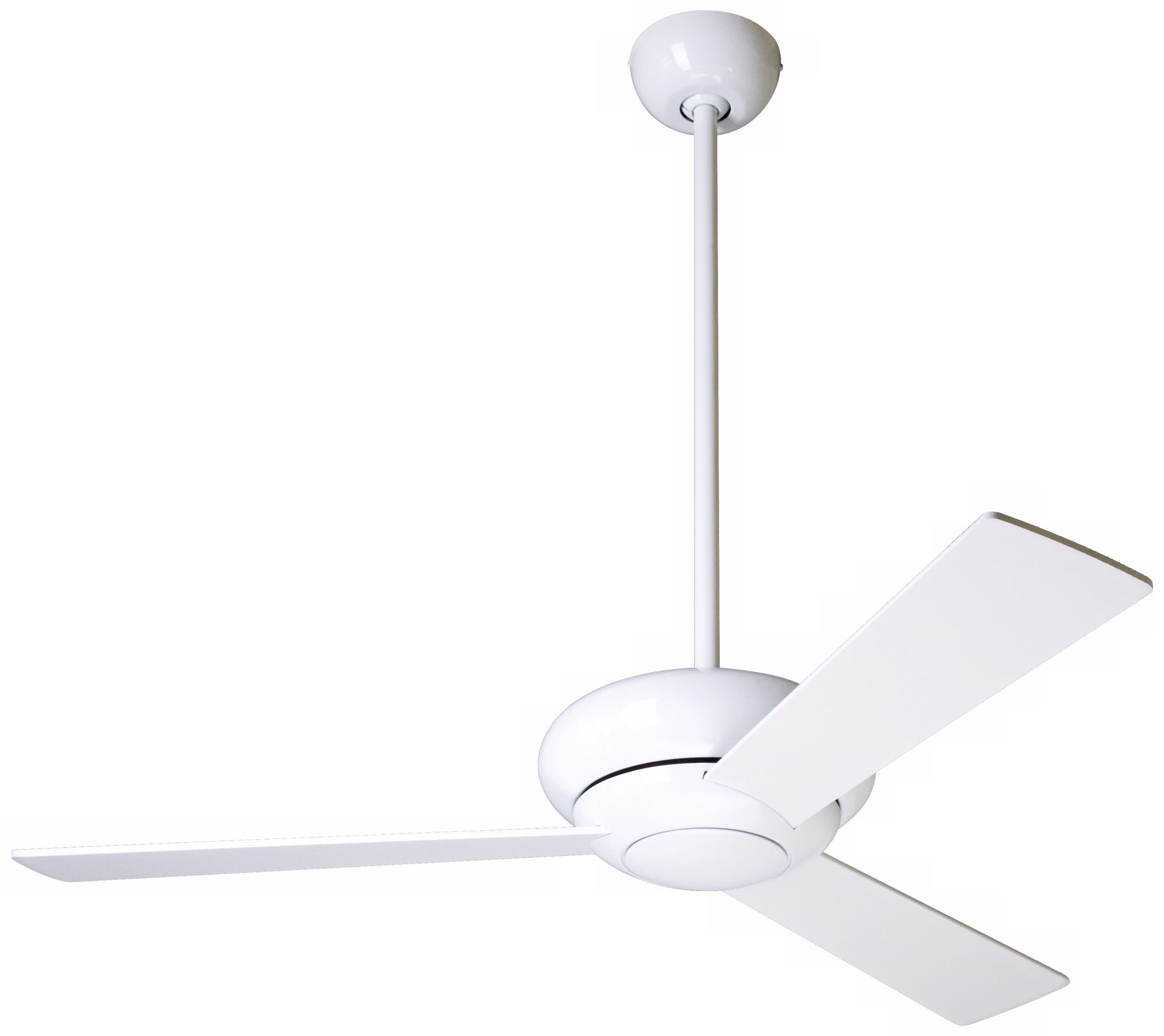 42" Modern Fan Altus Gloss White Modern Ceiling Fan