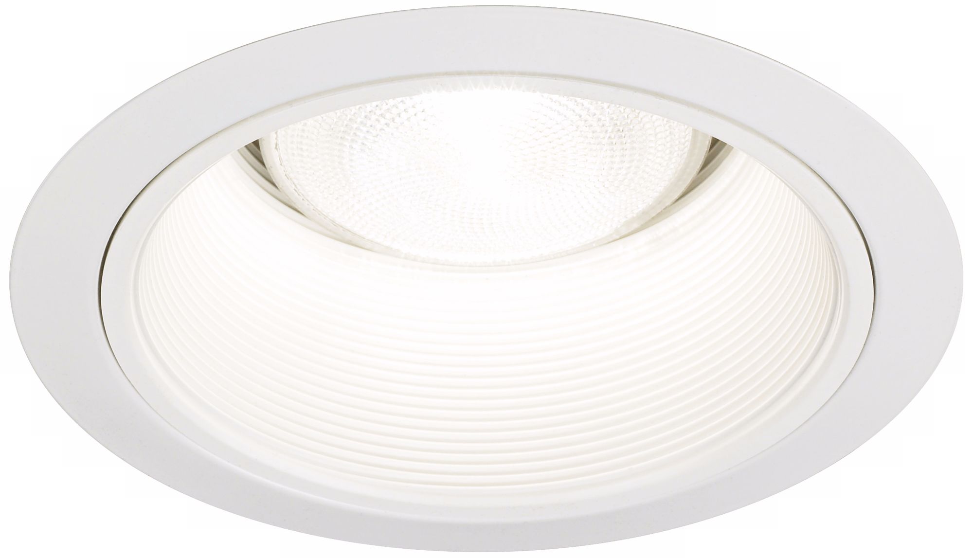 Juno 6" White Metal Baffle Recessed Light Trim