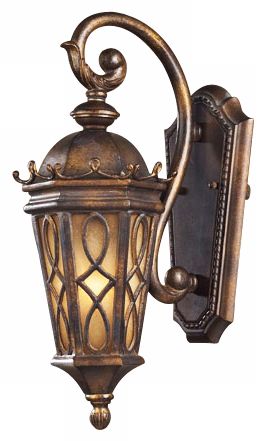 Montreal Park Amber 18" High Outdoor Wall Light