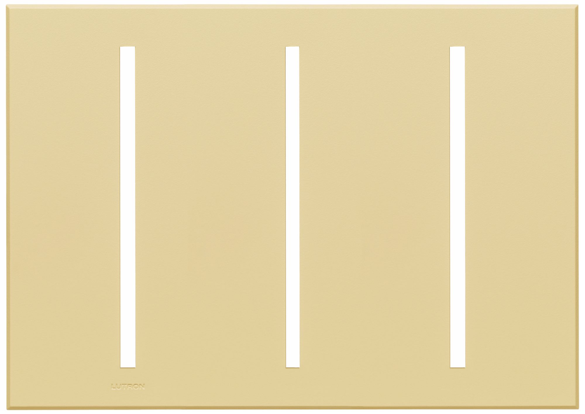 Lutron Vierti Ivory Three Gang Screwless Faceplate