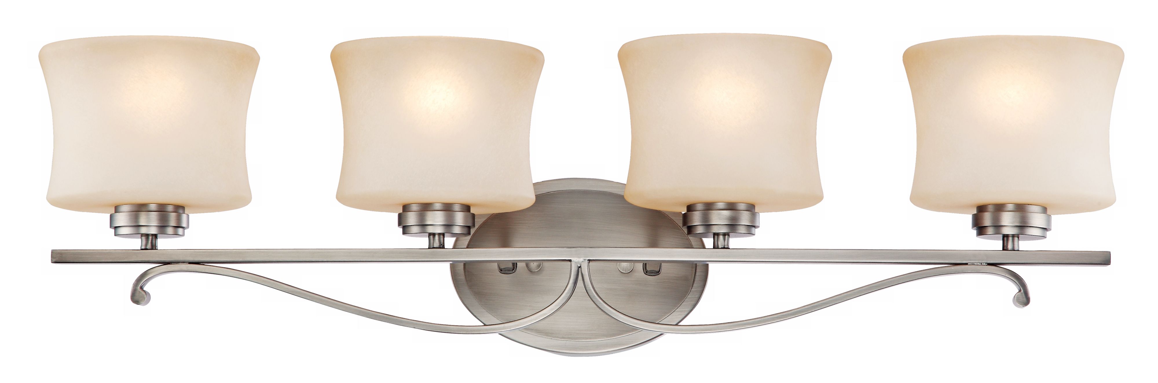 Aube Collection Pewter 31" Wide Bathroom Light Fixture