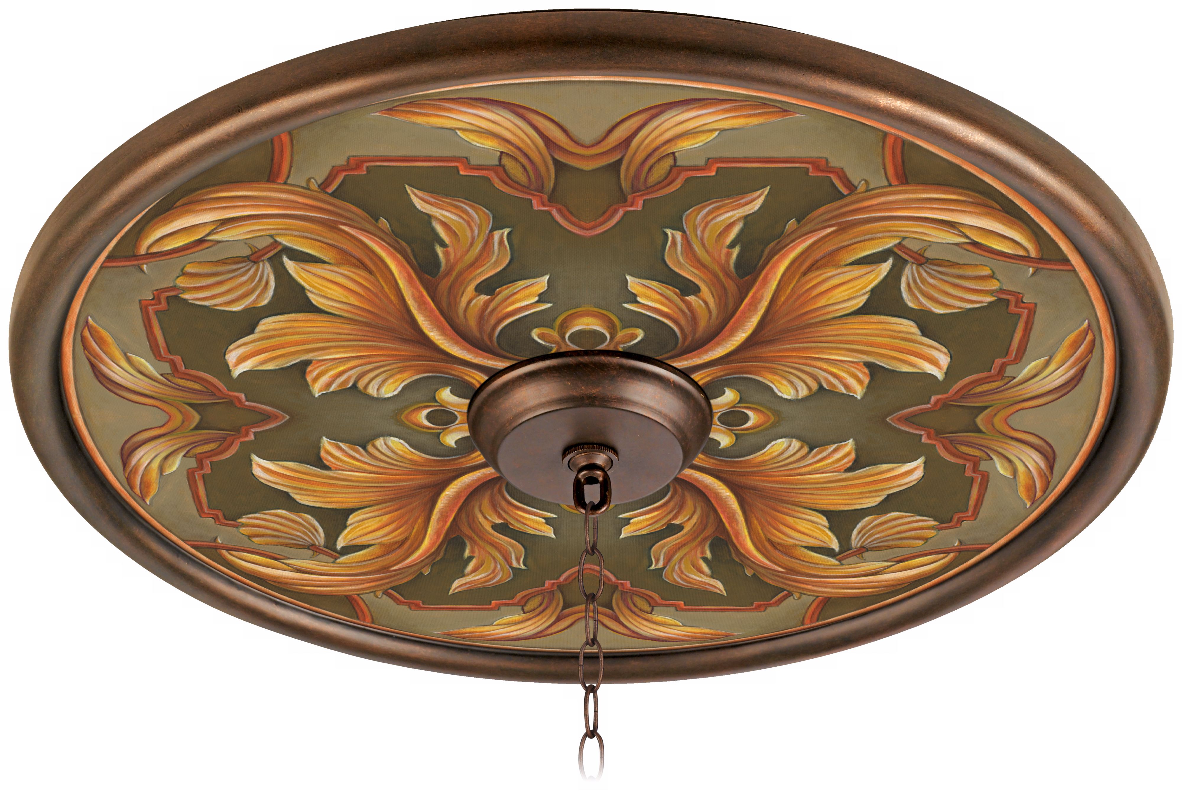 Etruscan Sunset 24" Giclee Bronze Ceiling Medallion