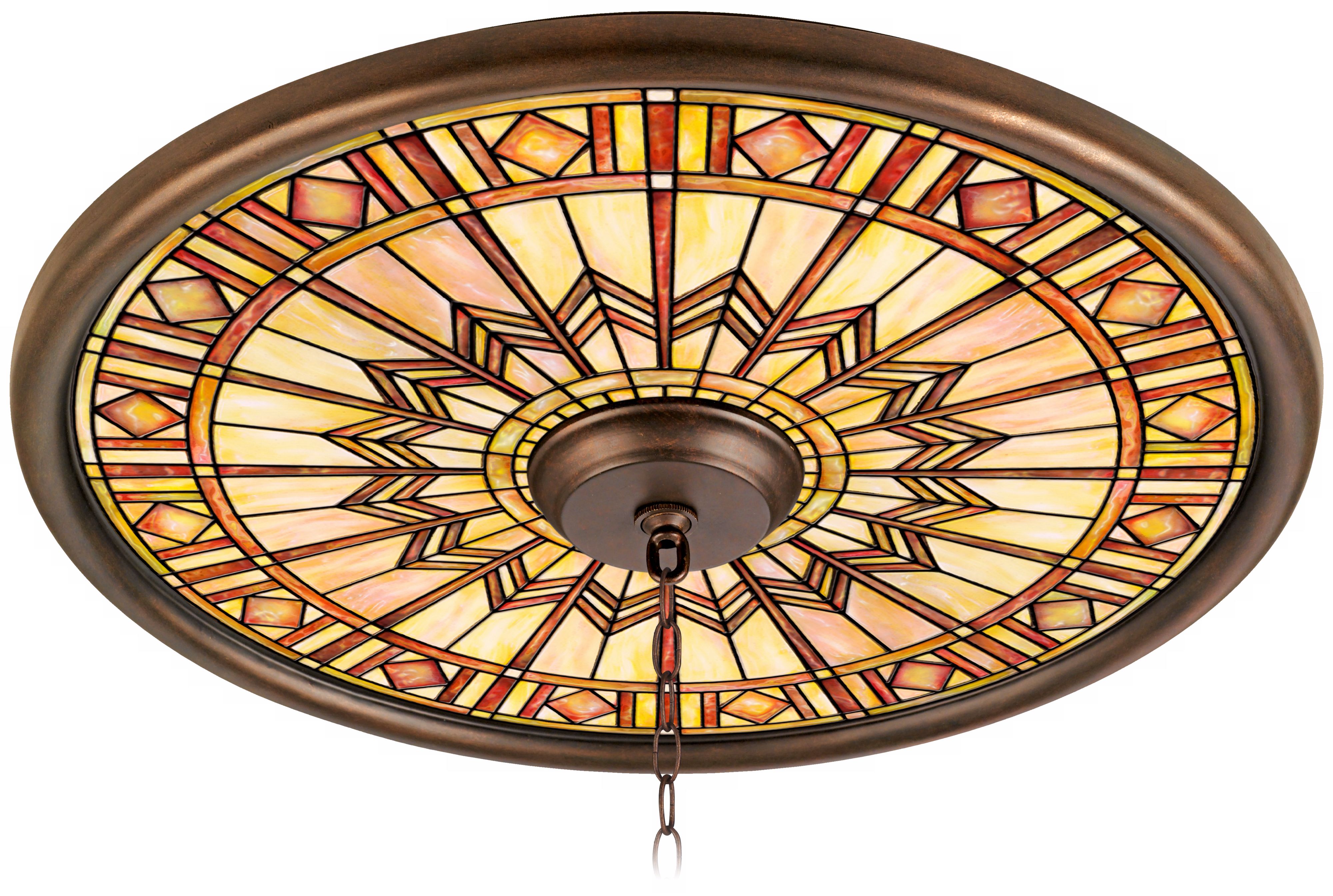 Mackintosh Sun 24" Wide Bronze Finish Ceiling Medallion