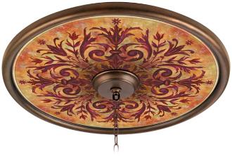 Tuscan Fire 24 Wide Bronze Finish Ceiling Medallion 02777 G7142