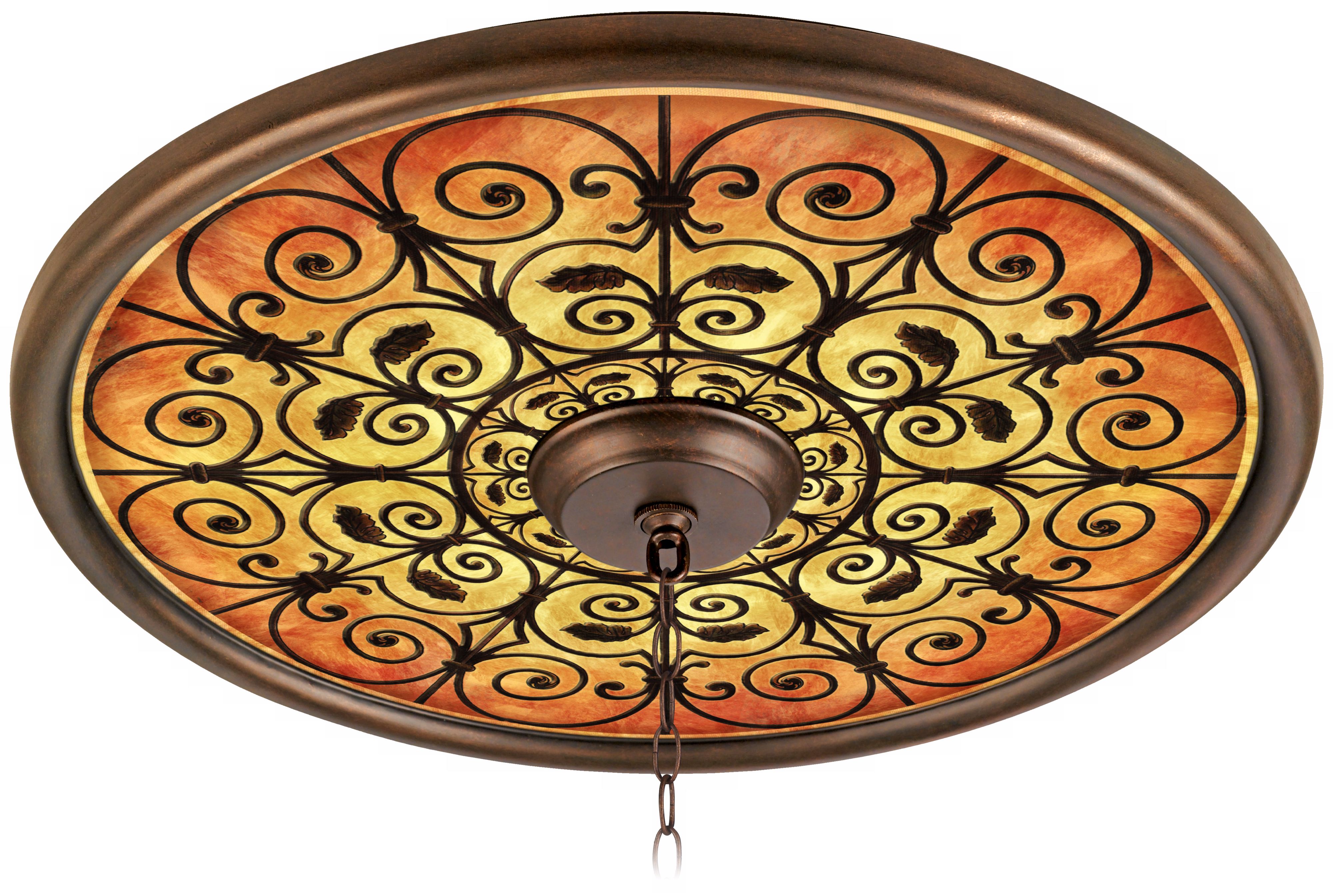 Madrid Spice 24" Wide Bronze Finish Ceiling Medallion