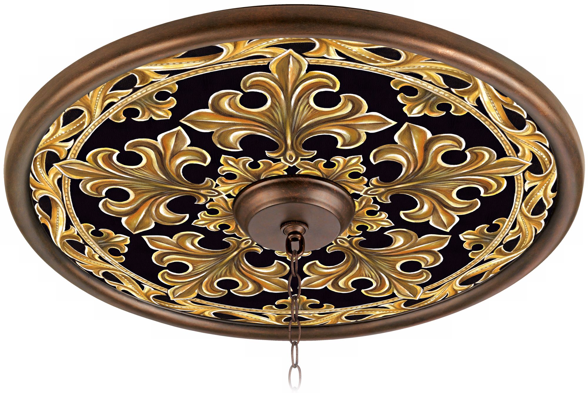 Villa Gold 24" Giclee Bronze Ceiling Medallion