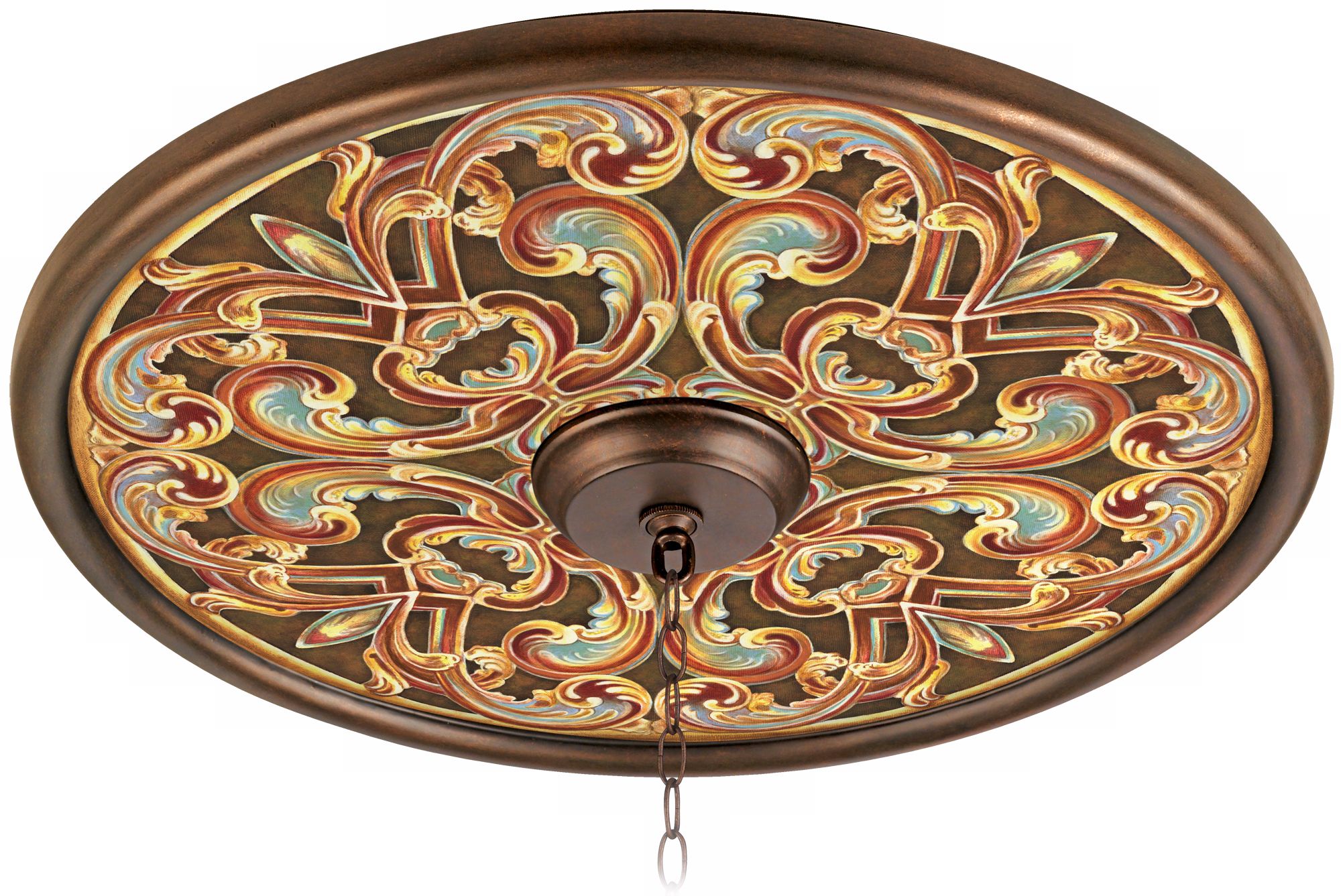 Etruscan Scroll 24" Giclee Bronze Ceiling Medallion
