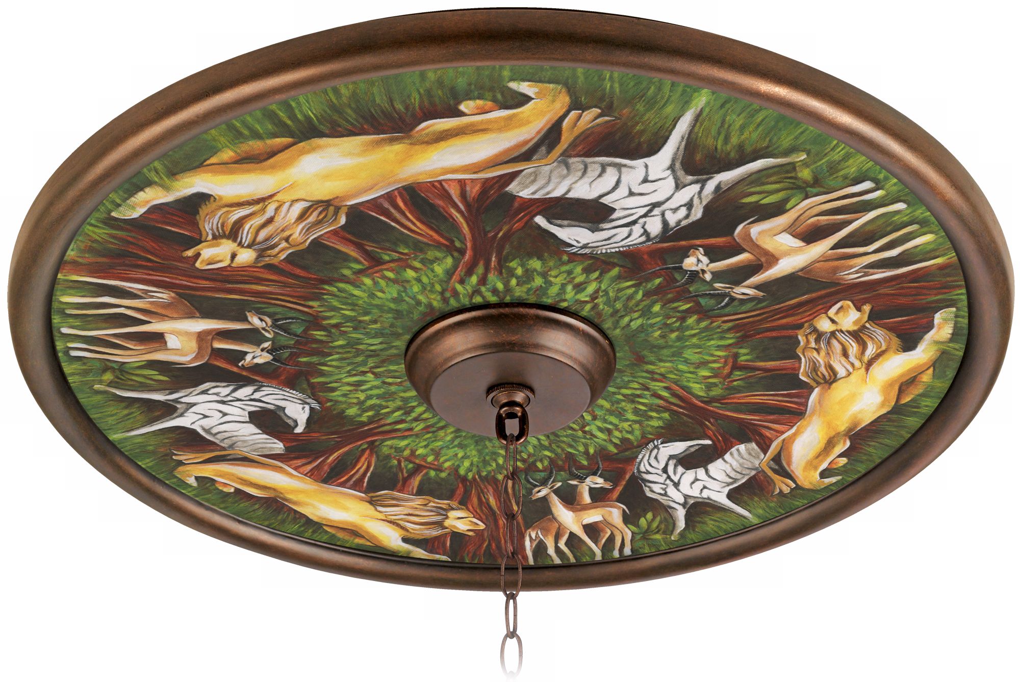 Wild Forest 24" Wide Bronze Finish Ceiling Medallion
