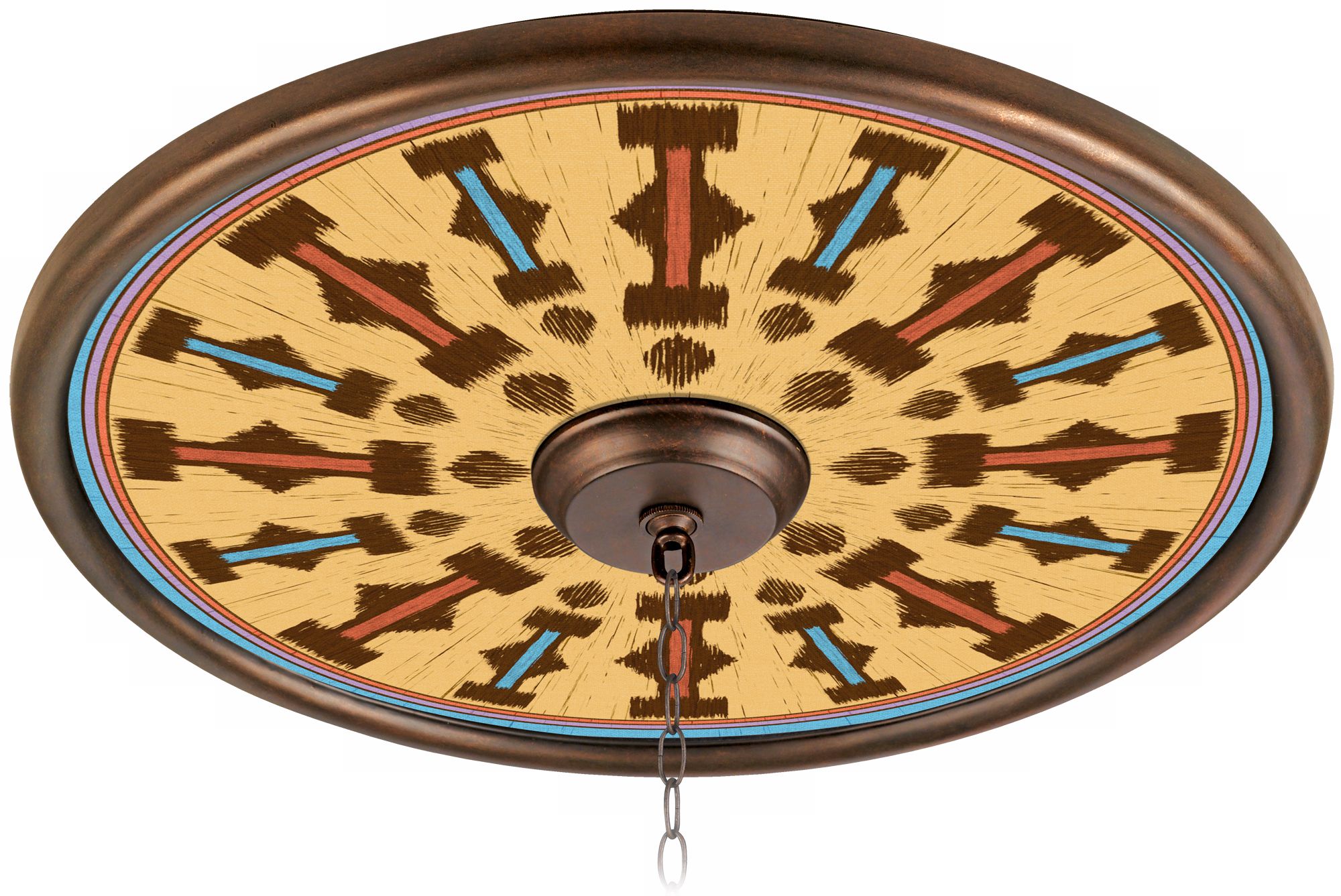 Pala Mesa 24" Wide Bronze Finish Ceiling Medallion